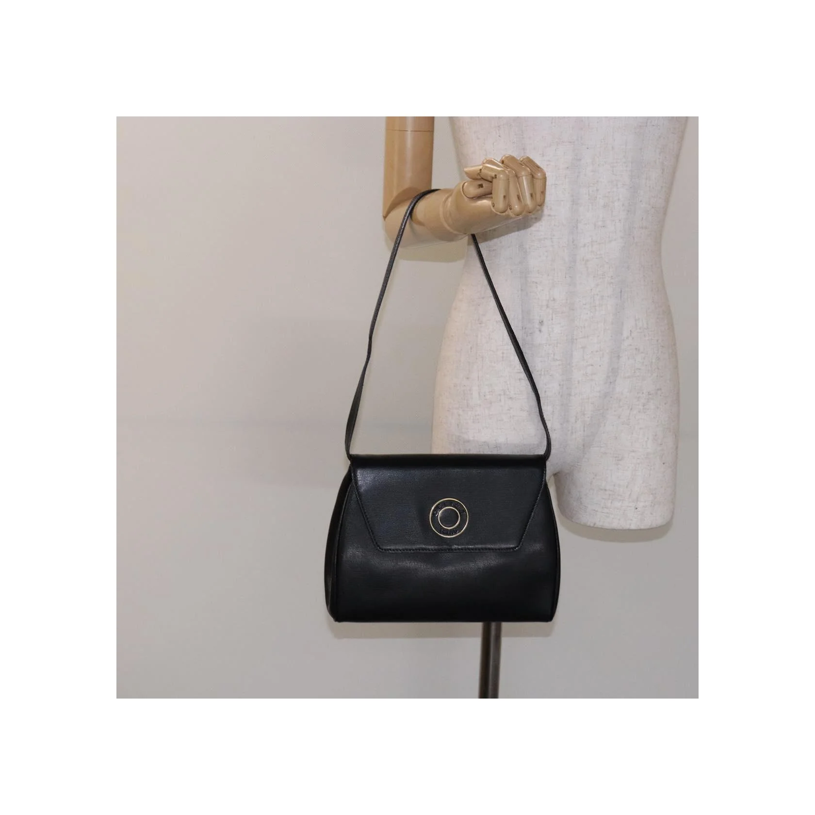 Sac Porté Croisé Celine Vintage Circle Logo - Black - Image 13