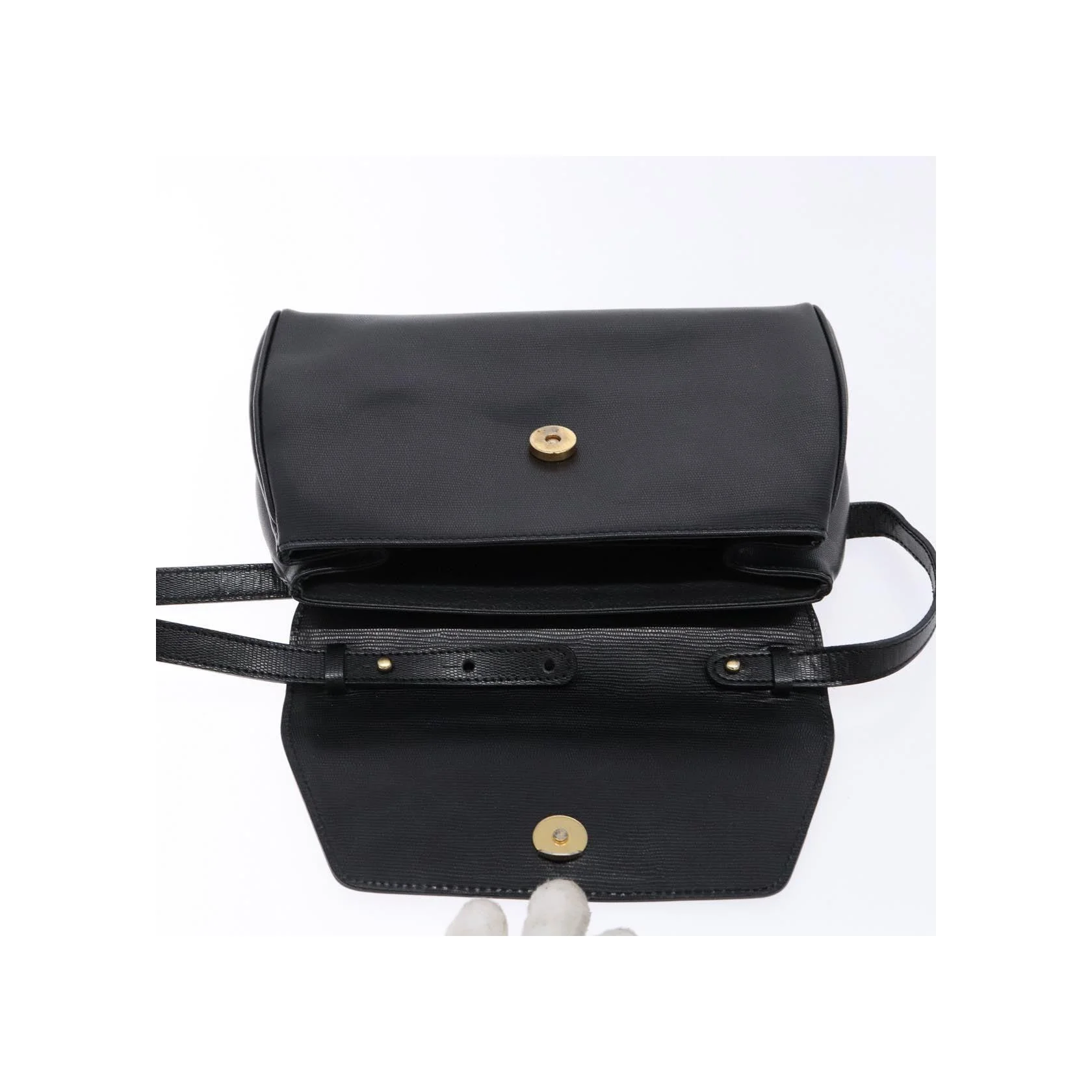 Sac Porté Croisé Celine Vintage Circle Logo - Black - Image 17