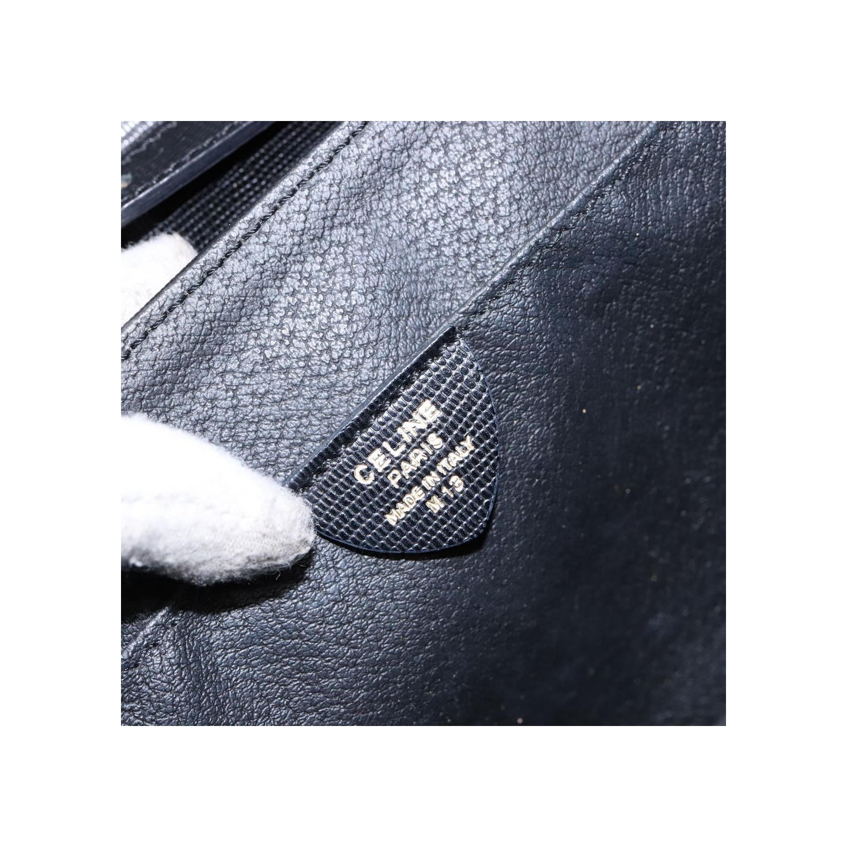 Sac Porté Croisé Celine Vintage Circle Logo - Black - Image 6
