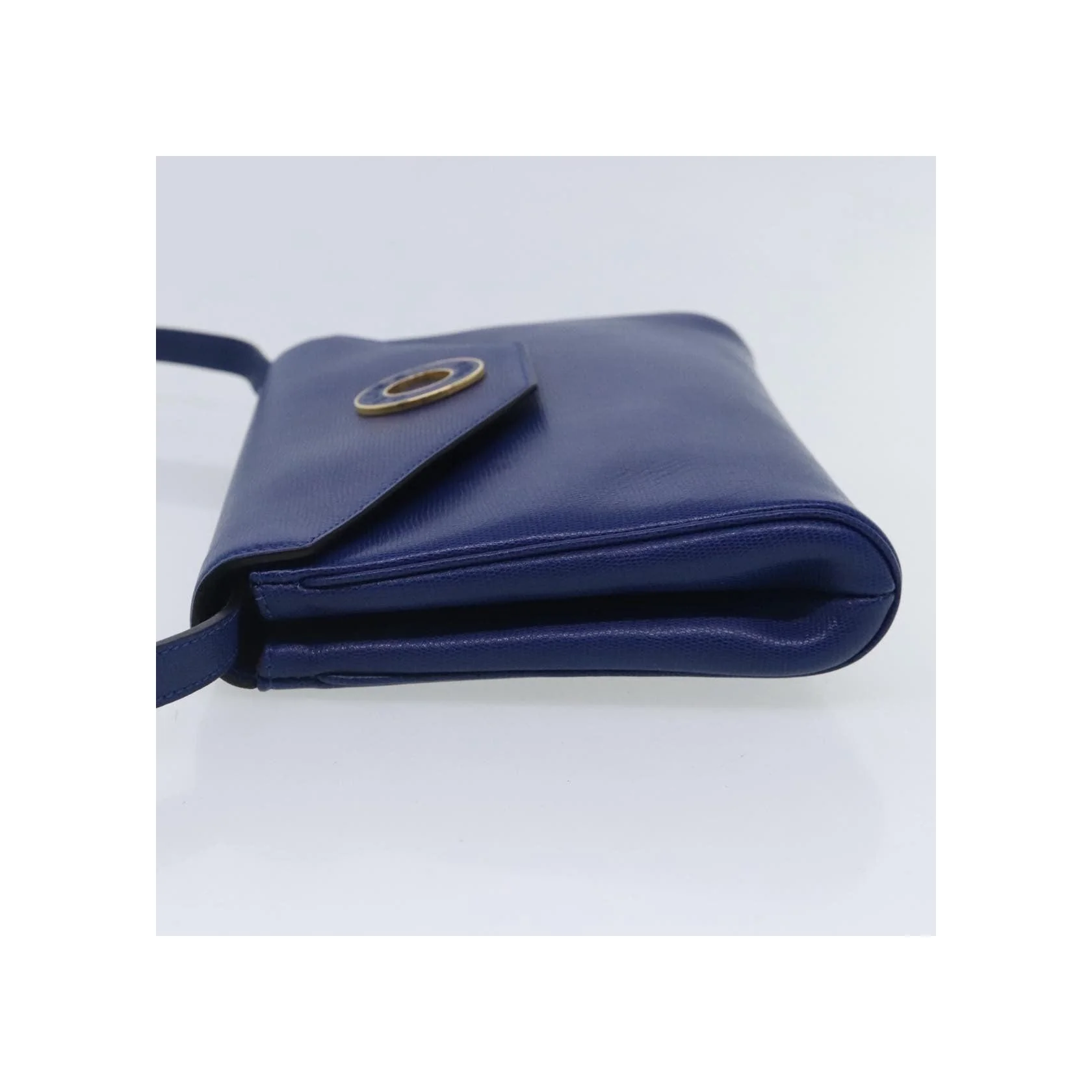 Sac Porté Croisé Celine Vintage Circle Logo - Blue - Image 4