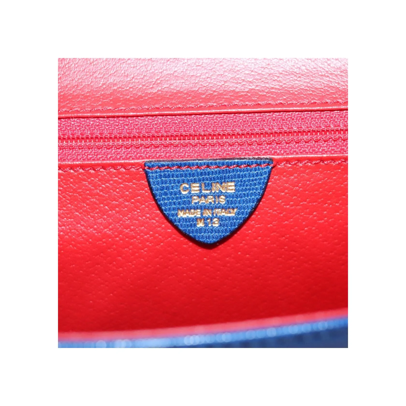 Sac Porté Croisé Celine Vintage Circle Logo - Blue - Image 6
