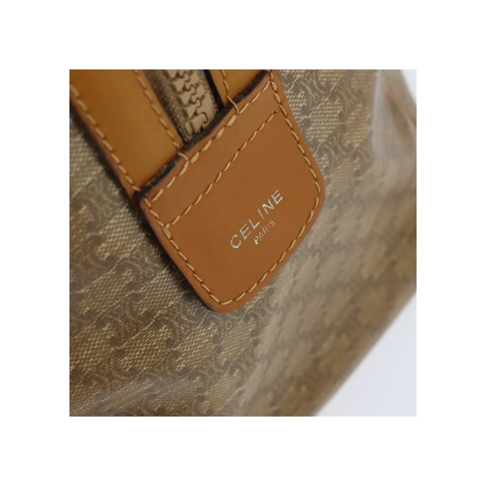 Sac De Voyage Celine Vintage - Beige - Image 6