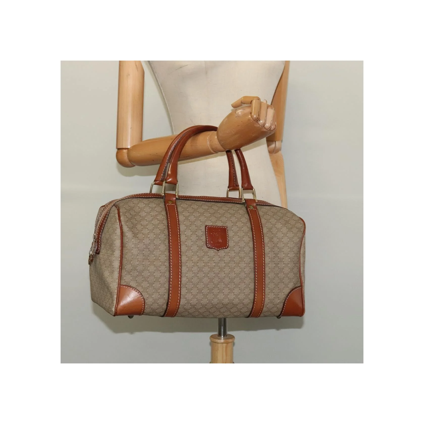Sac De Voyage Celine Vintage - Beige - Image 13