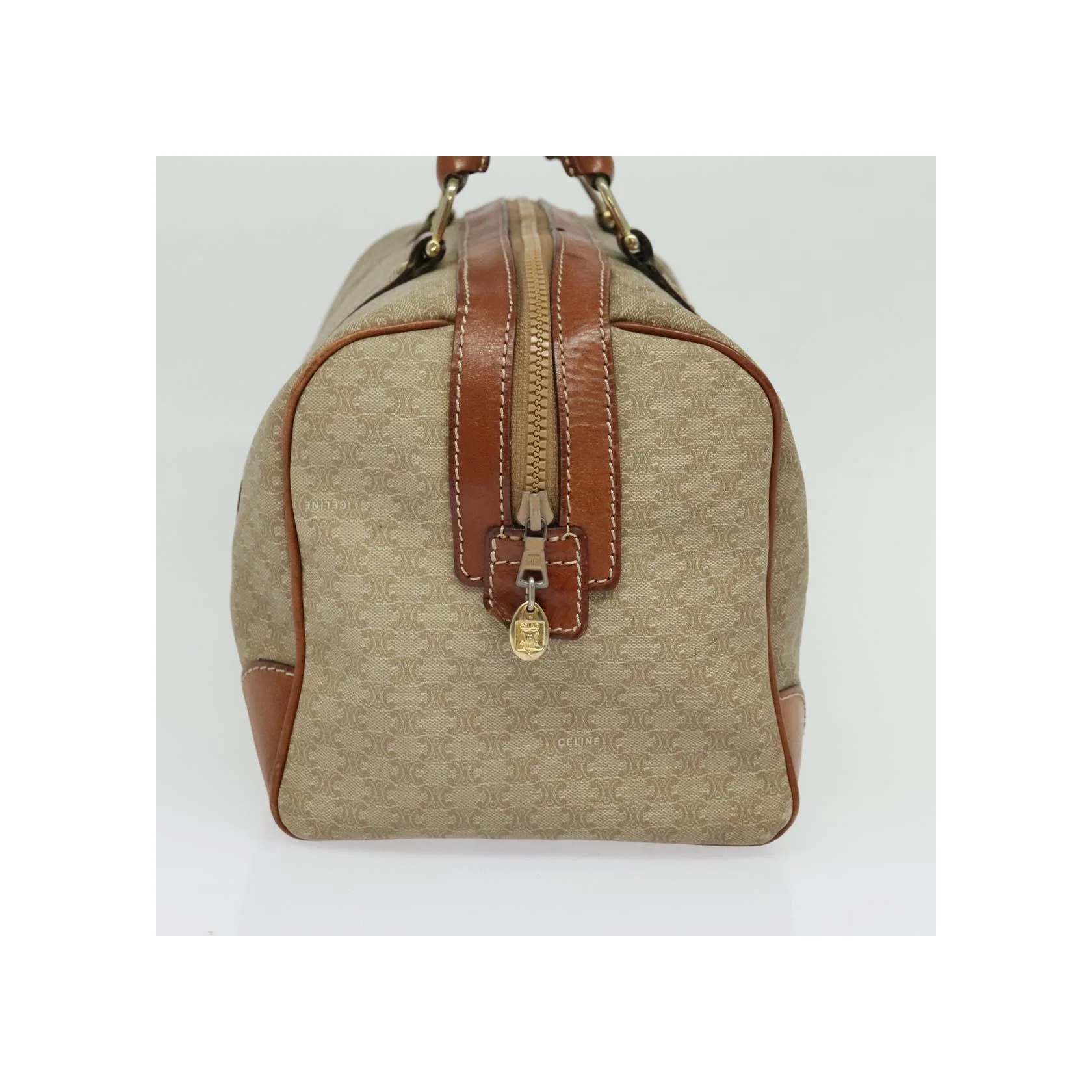 Sac De Voyage Celine Vintage - Beige - Image 3