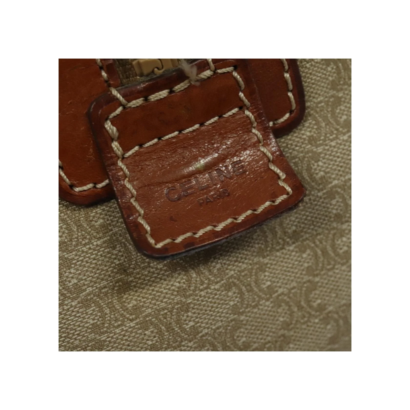 Sac De Voyage Celine Vintage - Beige - Image 6