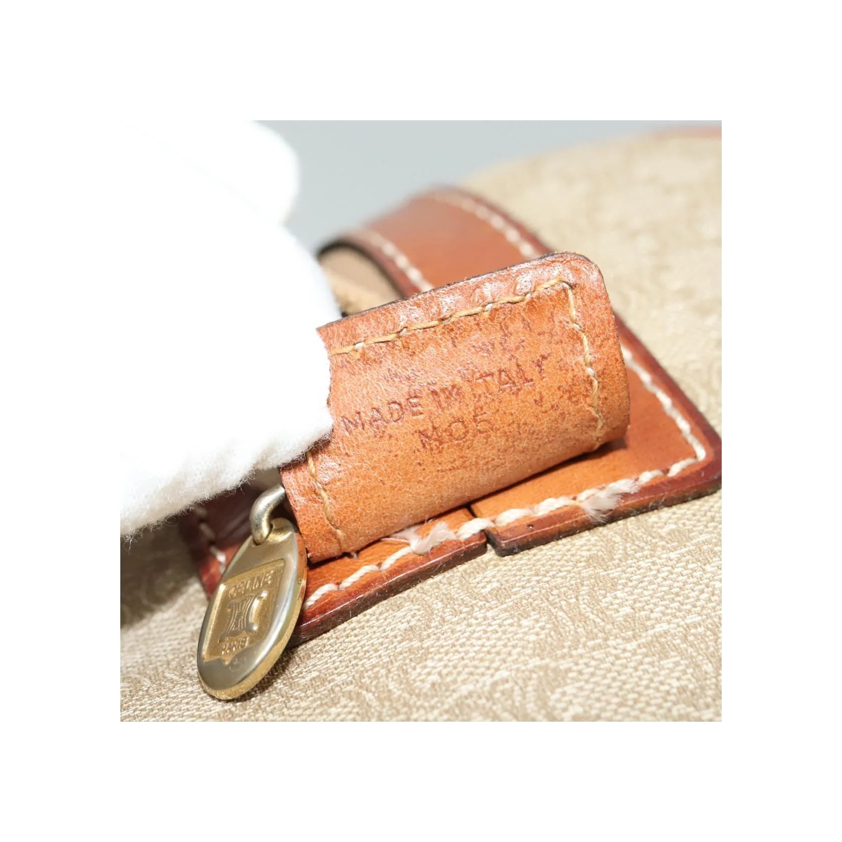 Sac De Voyage Celine Vintage - Beige - Image 7