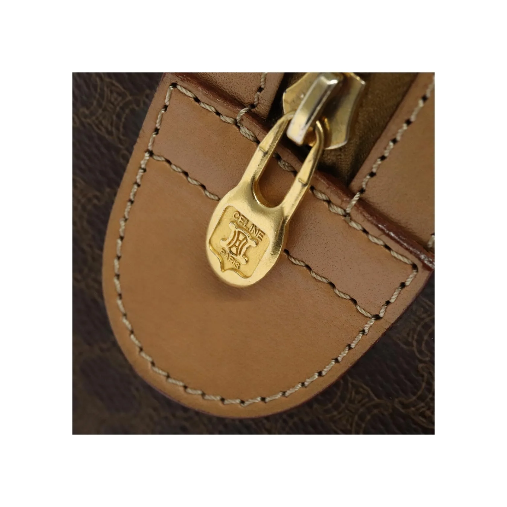 Sac Boston Celine Vintage Macadam - Brown - Image 11