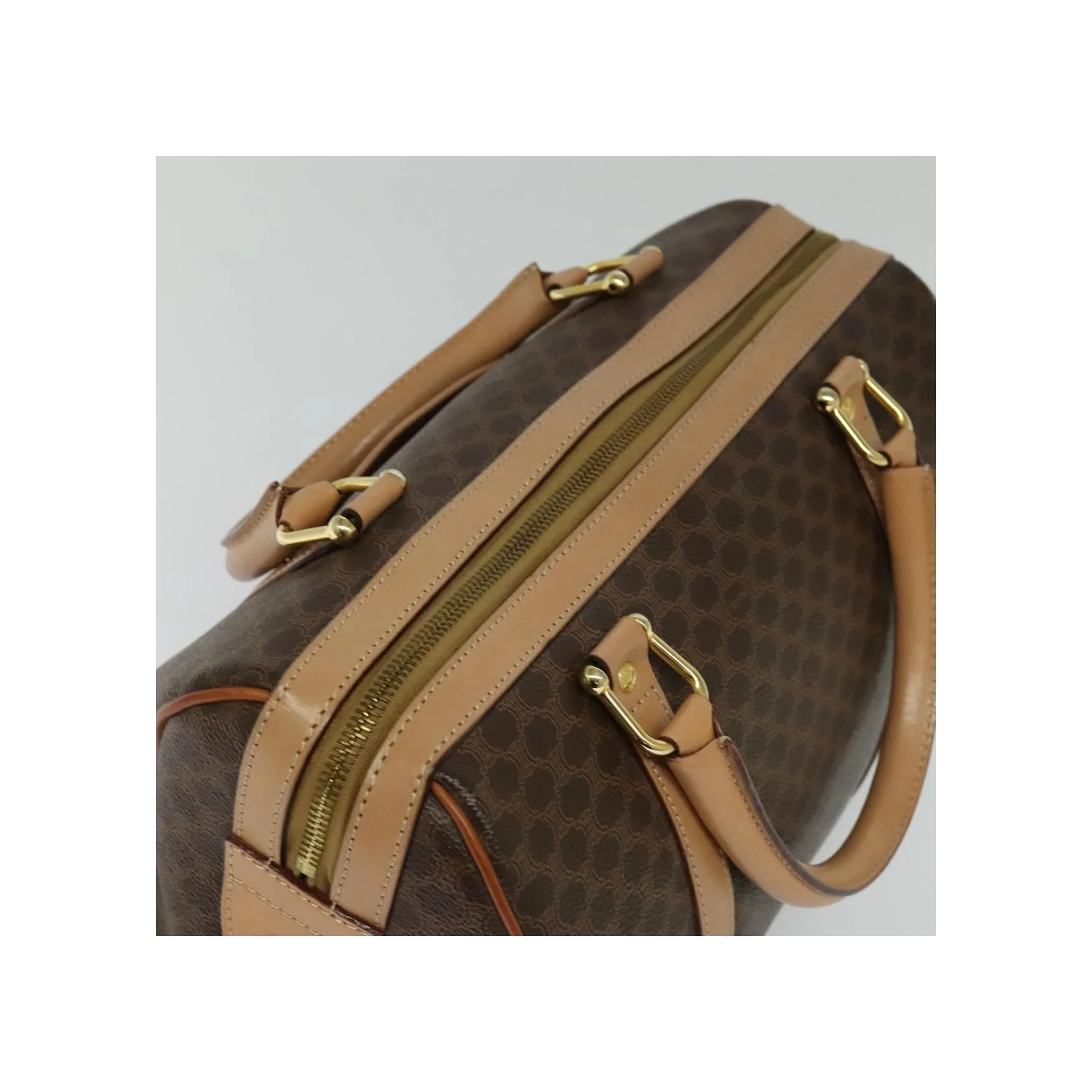 Sac Boston Celine Vintage Macadam - Brown - Image 13