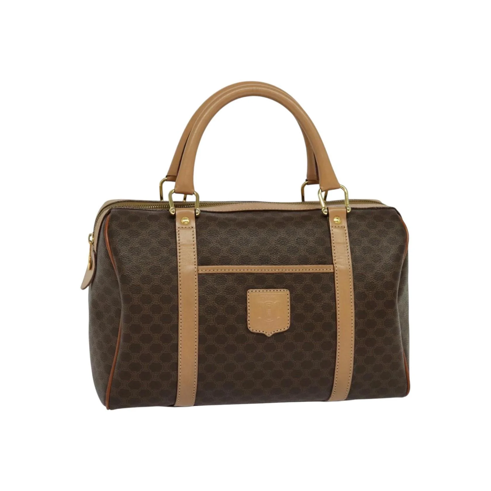 Sac Boston Celine Vintage Macadam - Brown - Image 16