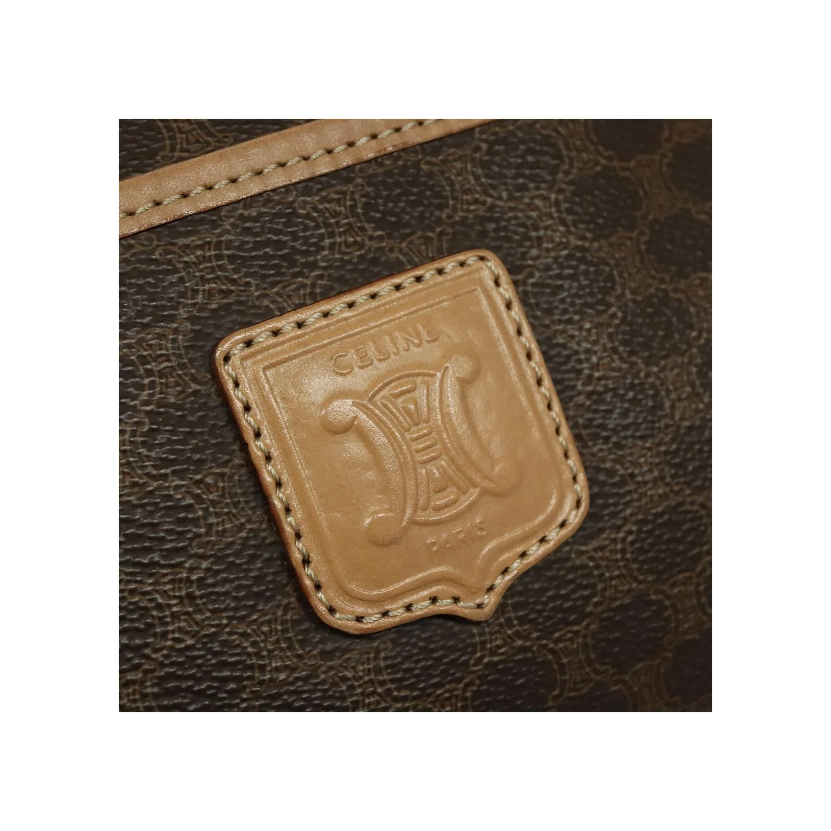 Sac Boston Celine Vintage Macadam - Brown - Image 17