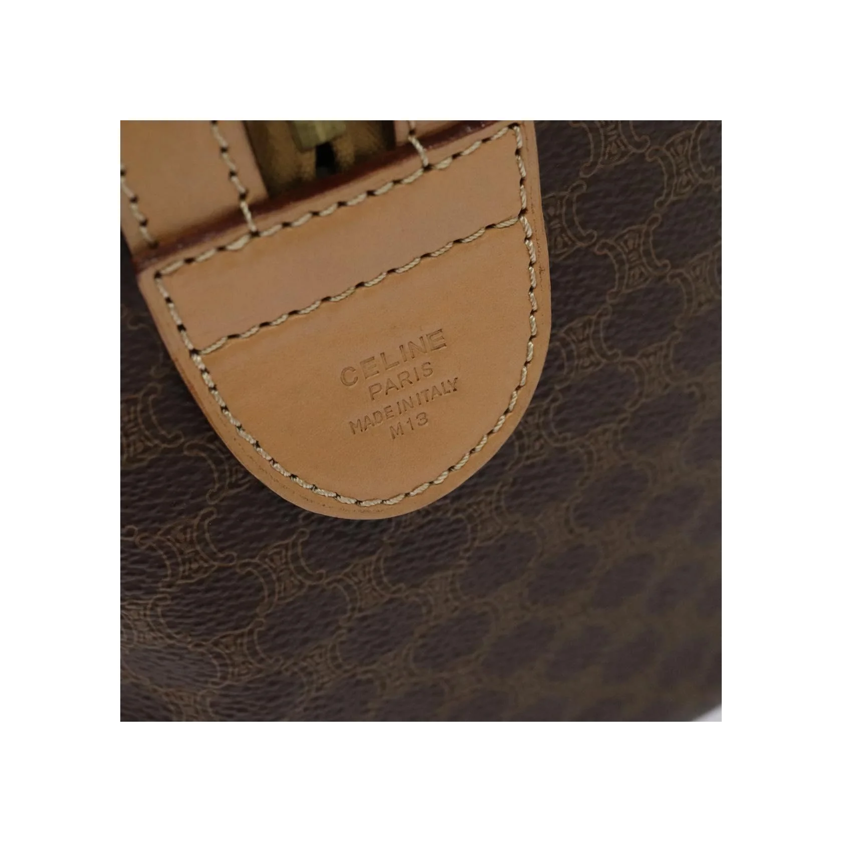 Sac Boston Celine Vintage Macadam - Brown - Image 18