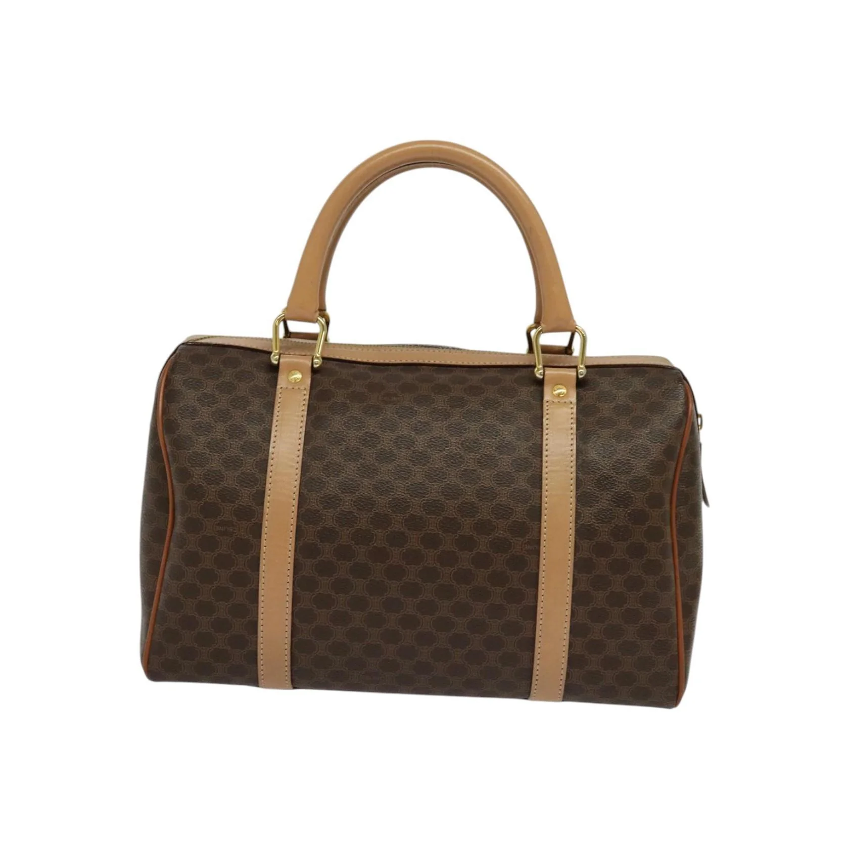 Sac Boston Celine Vintage Macadam - Brown - Image 2