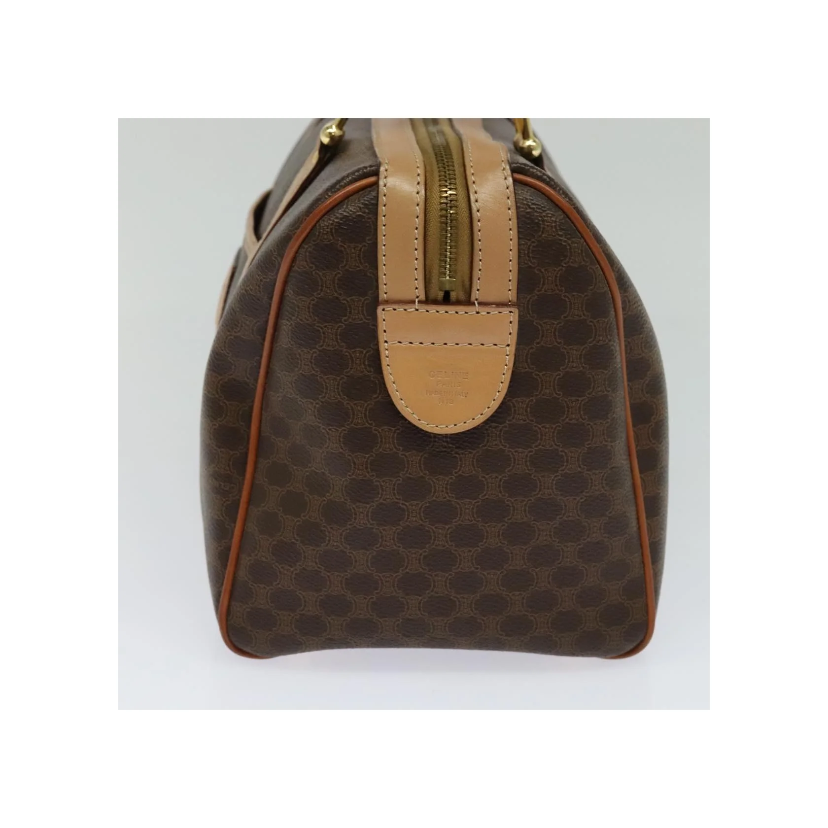 Sac Boston Celine Vintage Macadam - Brown - Image 4
