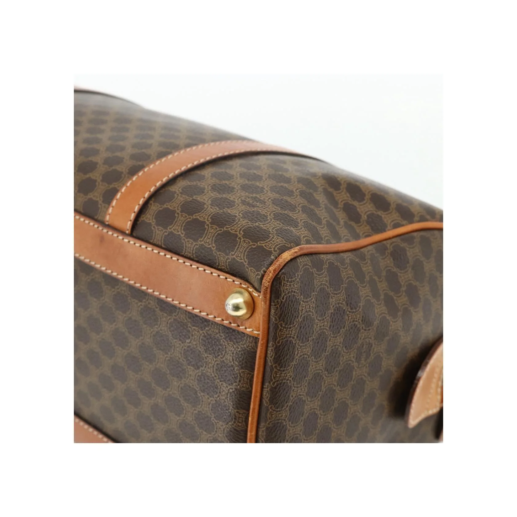 Sac Boston Celine Vintage Macadam - Brown - Image 11