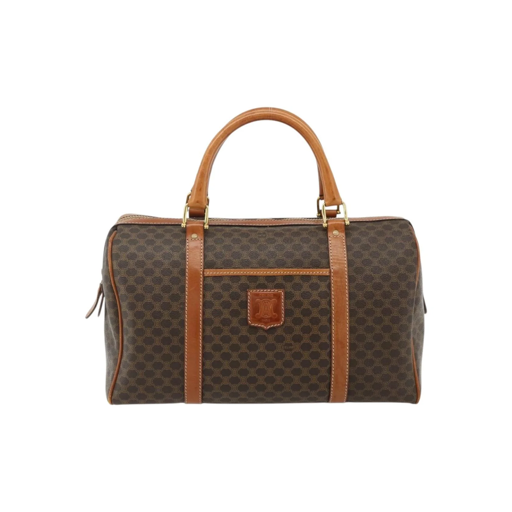 Sac Boston Celine Vintage Macadam - Brown - Image 15