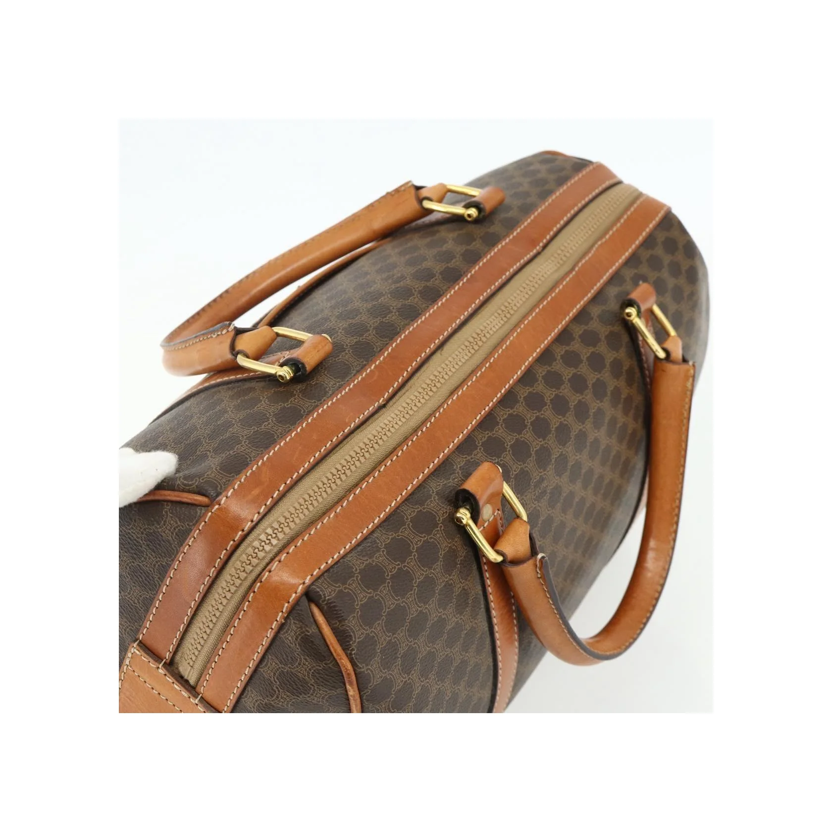 Sac Boston Celine Vintage Macadam - Brown - Image 17