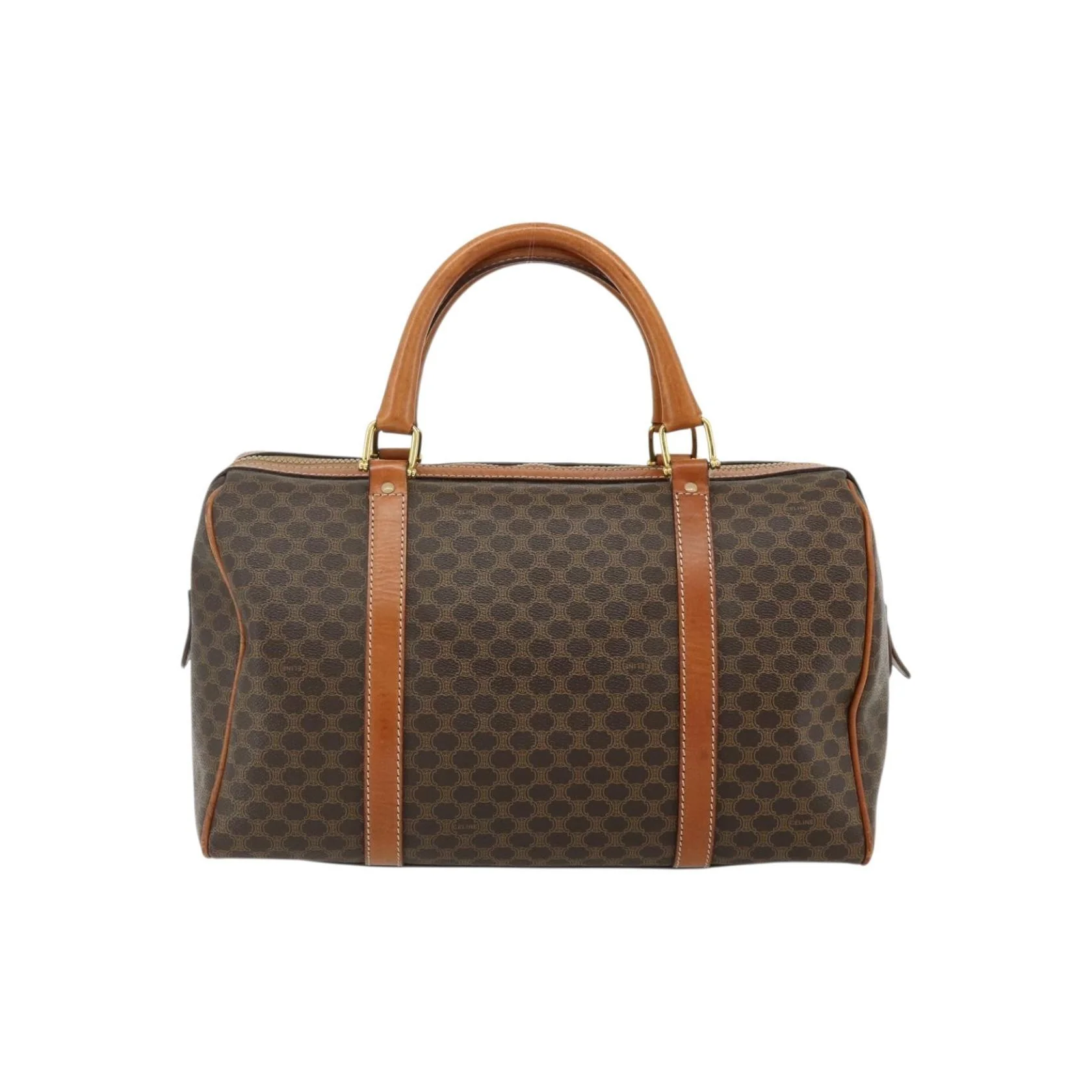 Sac Boston Celine Vintage Macadam - Brown - Image 2