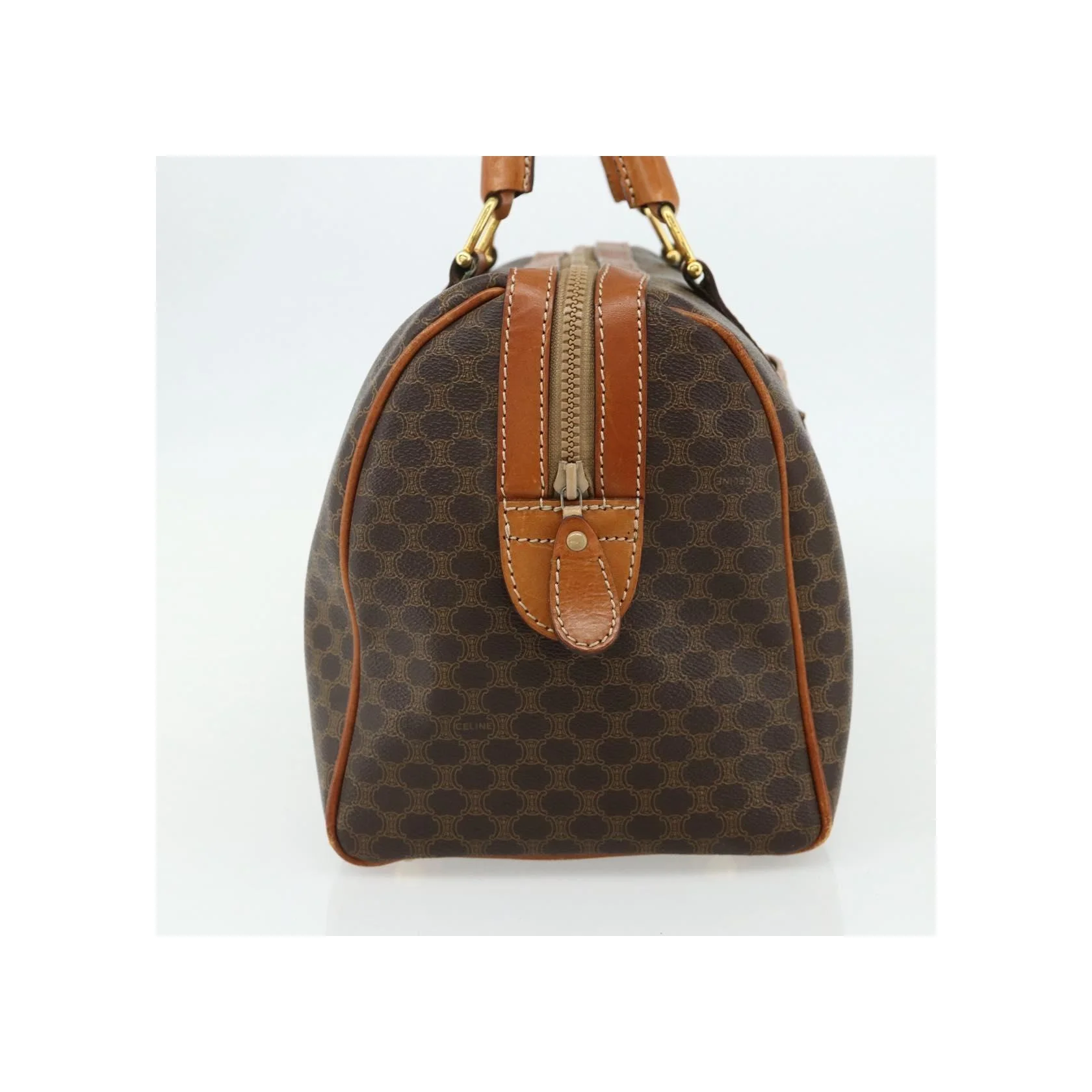Sac Boston Celine Vintage Macadam - Brown - Image 3