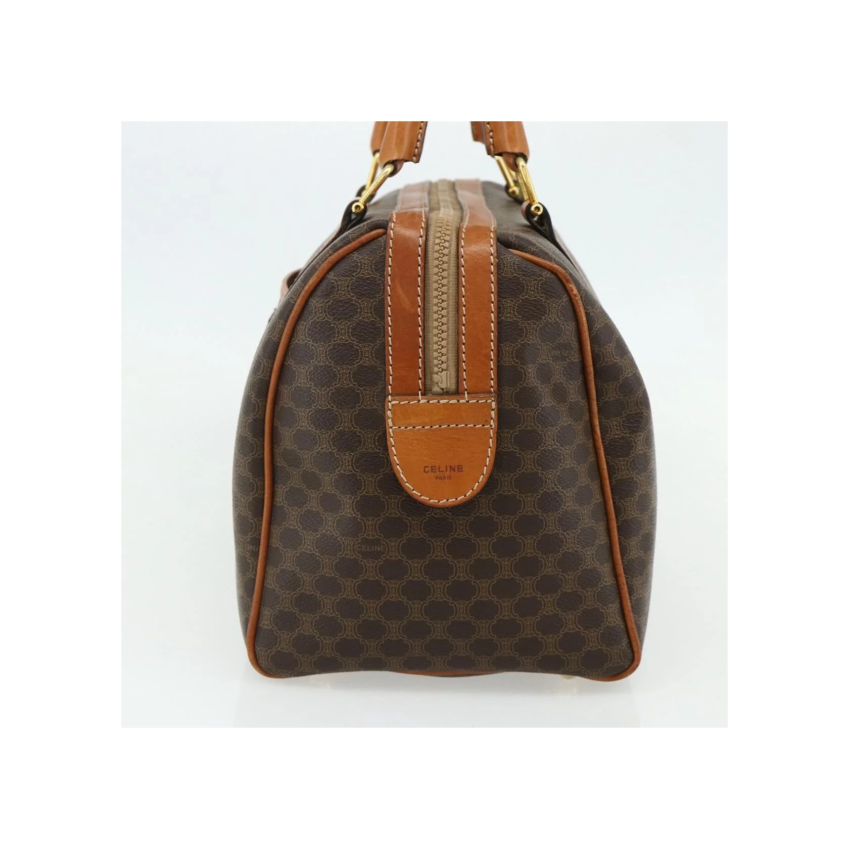 Sac Boston Celine Vintage Macadam - Brown - Image 4