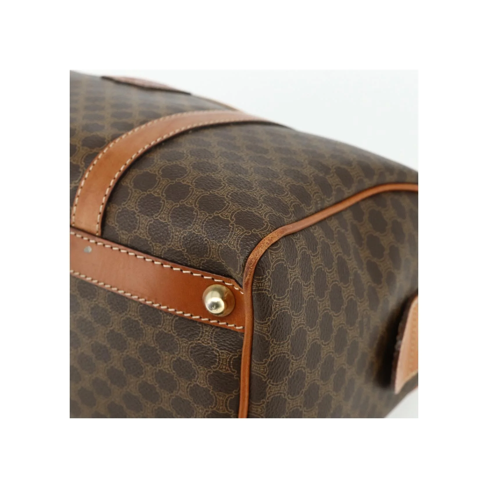 Sac Boston Celine Vintage Macadam - Brown - Image 9