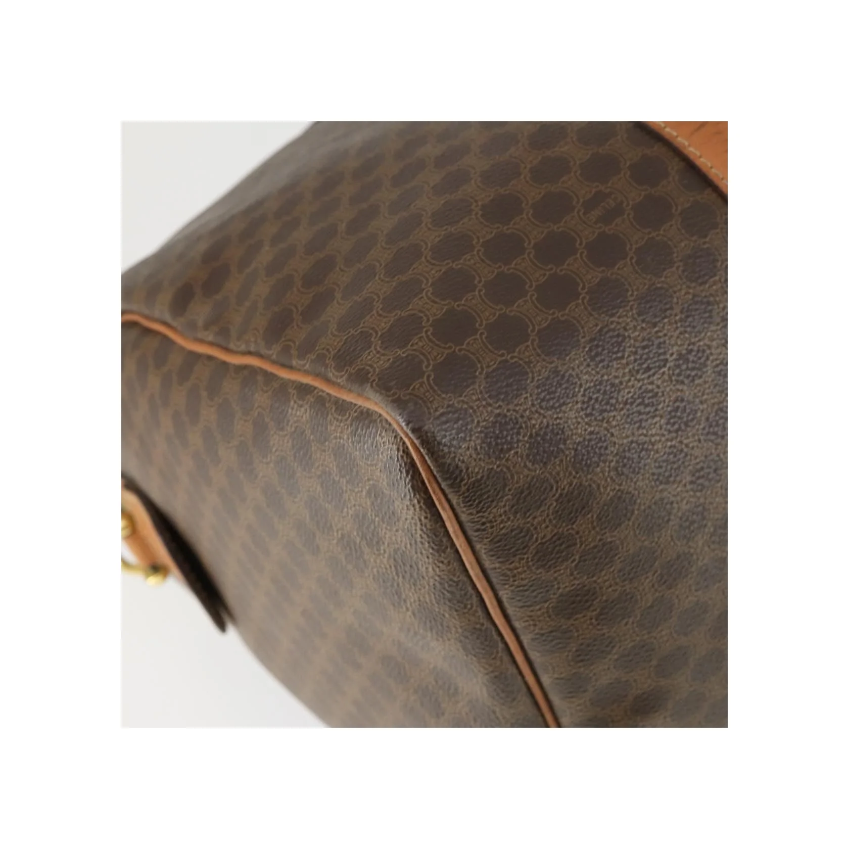 Sac Boston Celine Vintage Macadam - Brown - Image 12