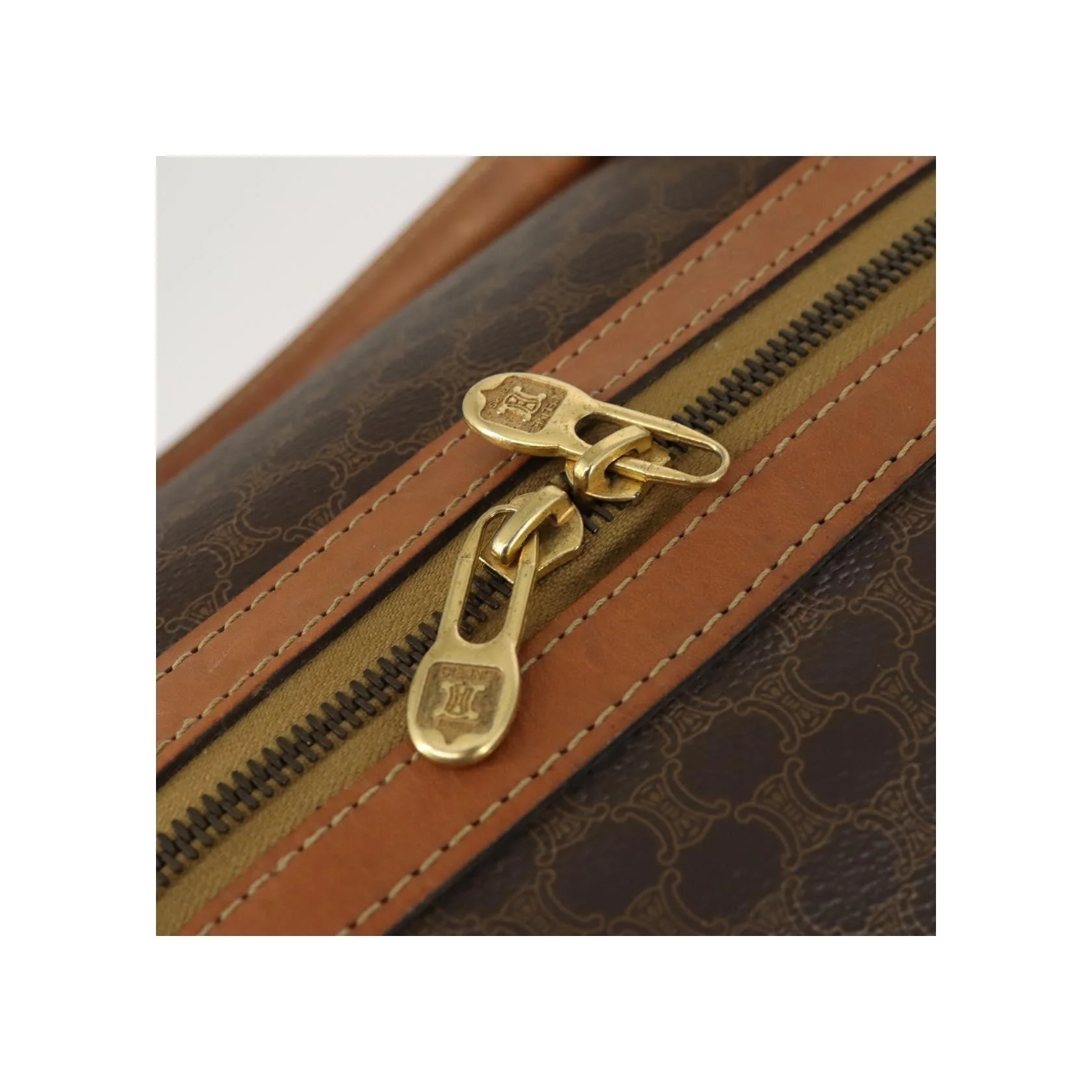 Sac Boston Celine Vintage Macadam - Brown - Image 14