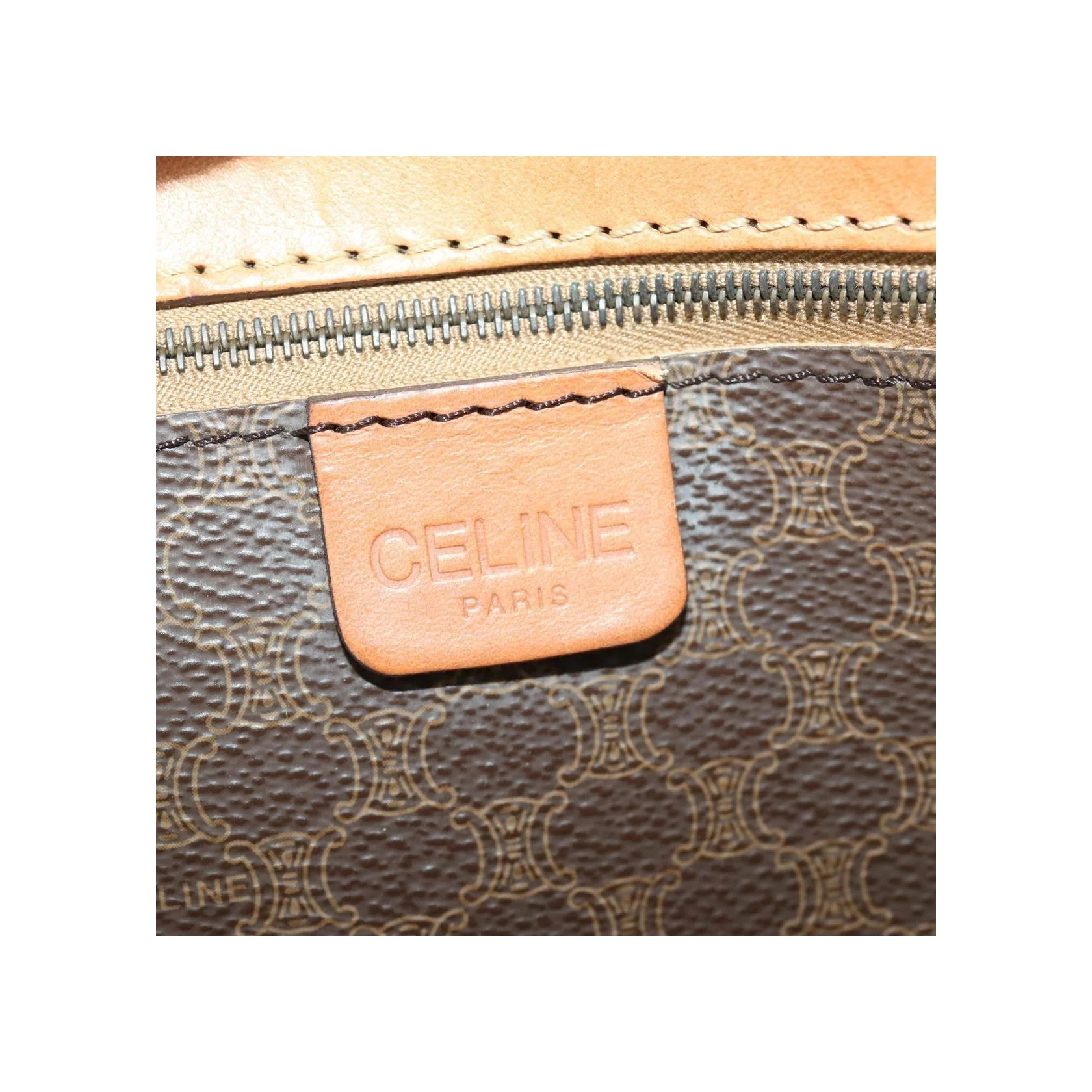 Sac Boston Celine Vintage Macadam - Brown - Image 6