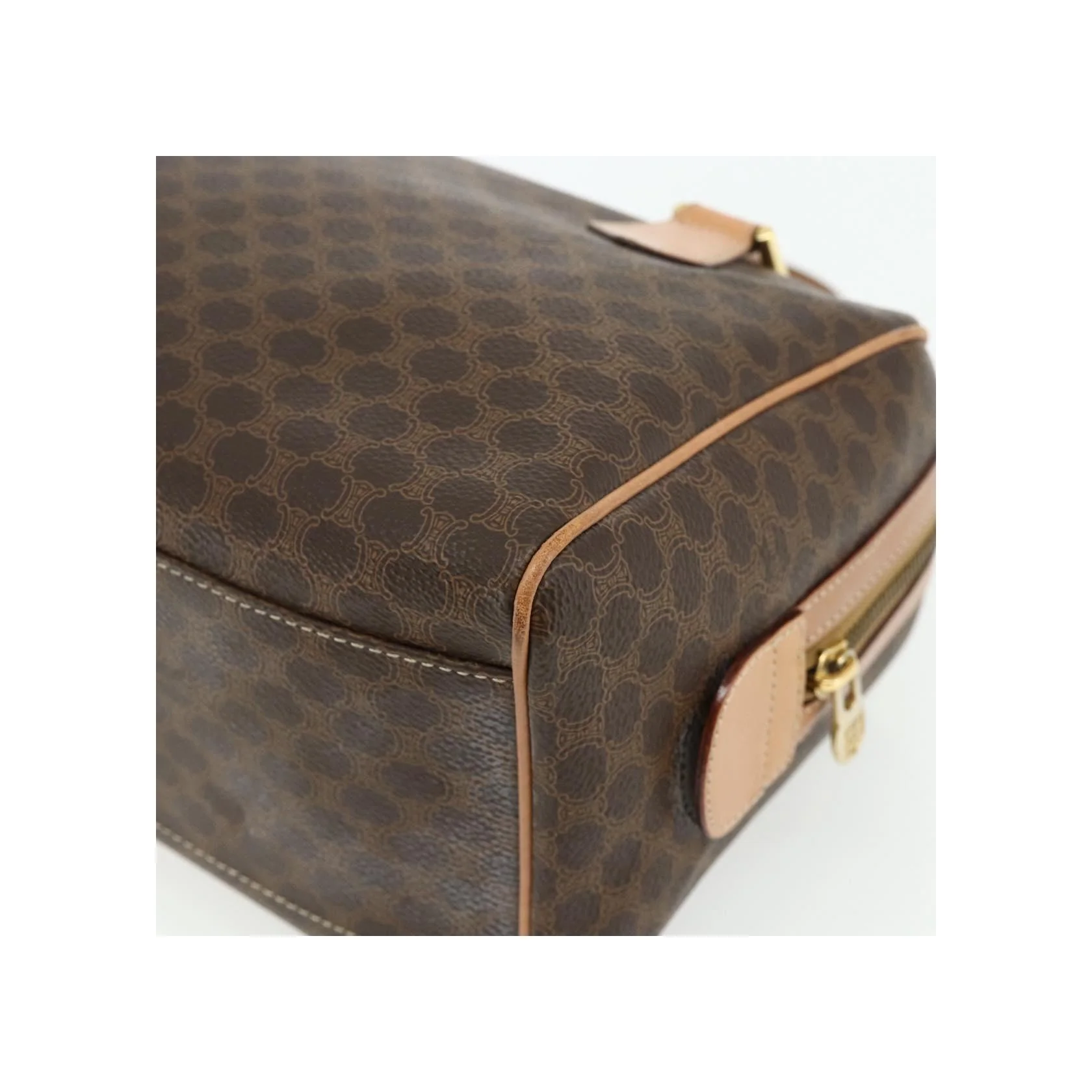 Sac Boston Celine Vintage Macadam - Brown - Image 10