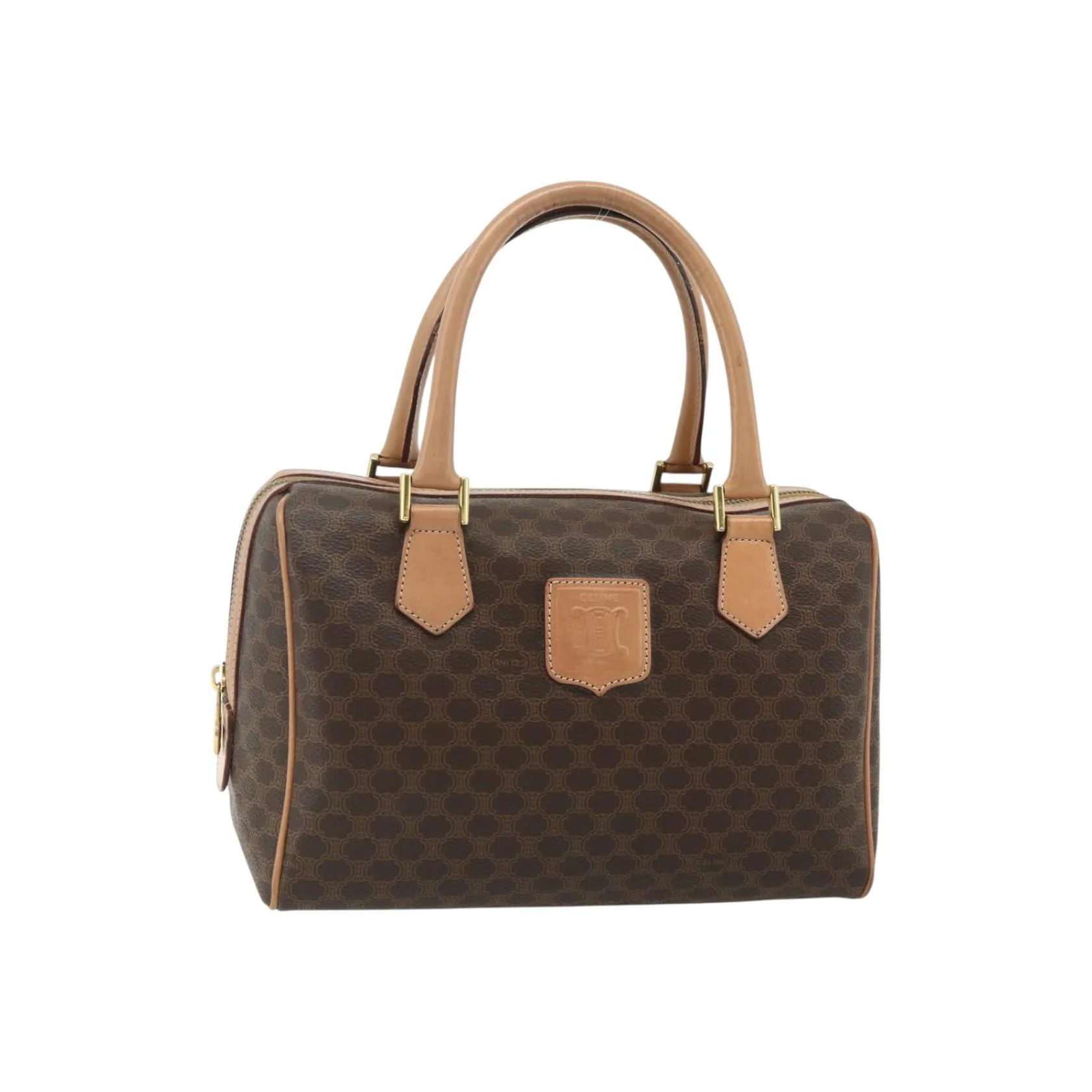 Sac Boston Celine Vintage Macadam - Brown - Image 15