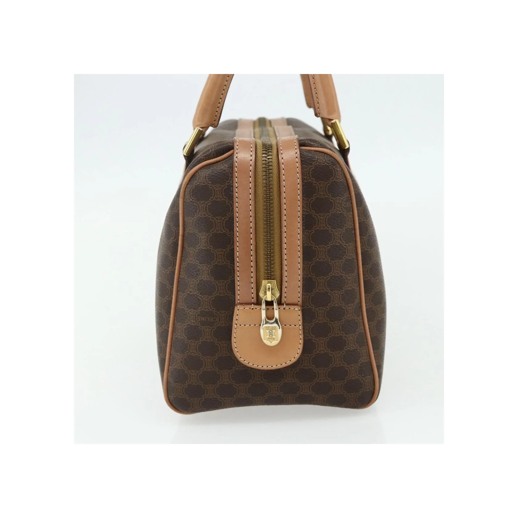Sac Boston Celine Vintage Macadam - Brown - Image 3