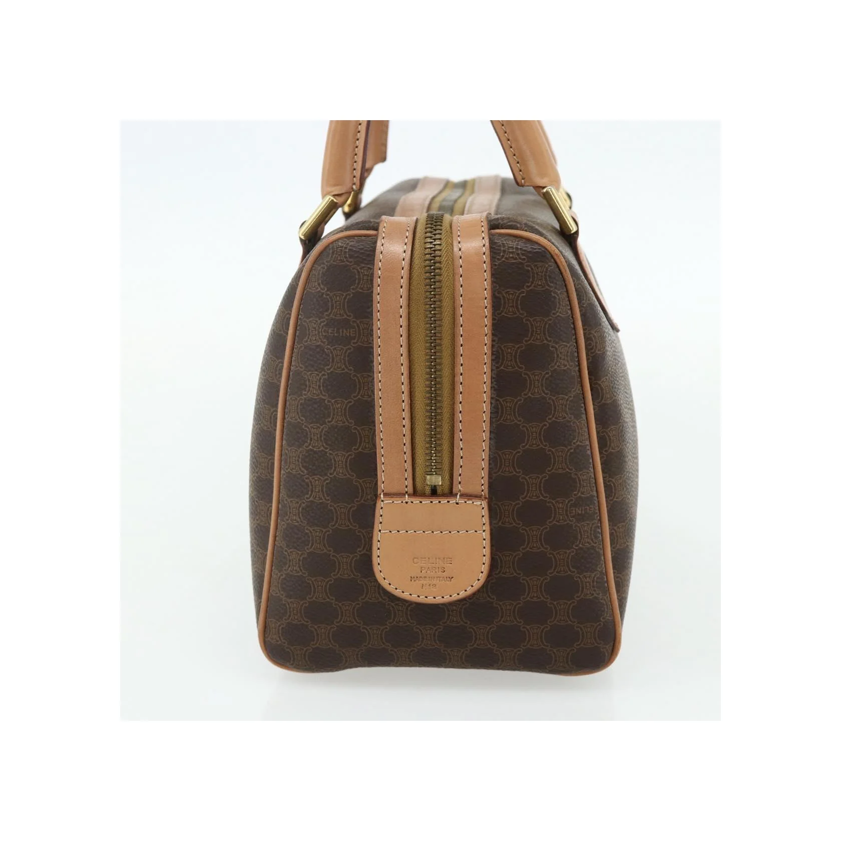 Sac Boston Celine Vintage Macadam - Brown - Image 4