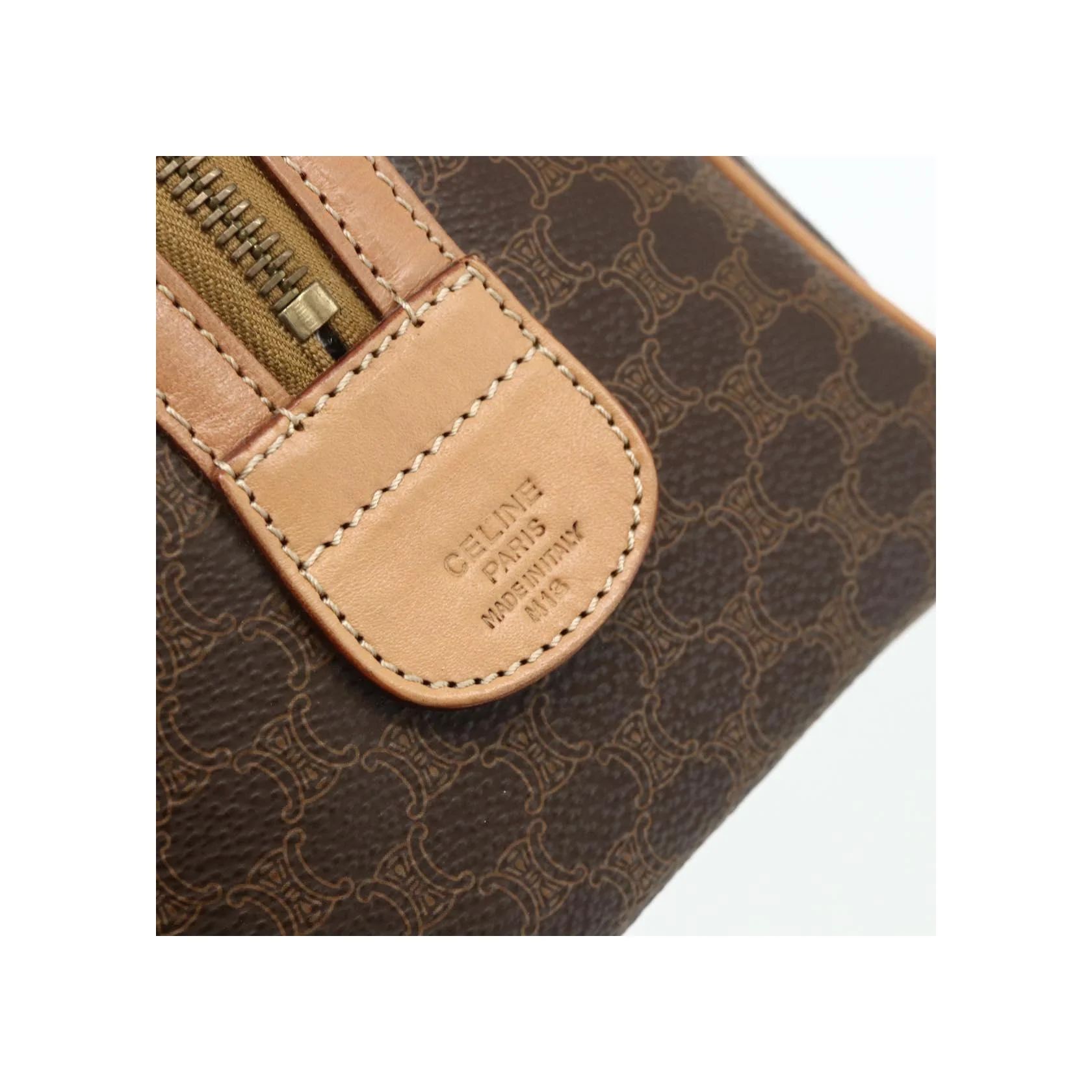 Sac Boston Celine Vintage Macadam - Brown - Image 6