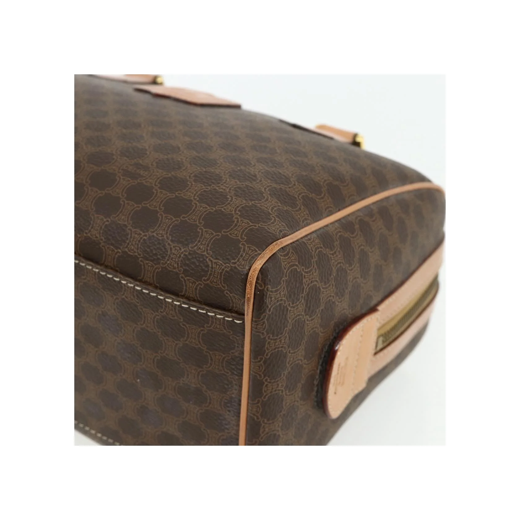 Sac Boston Celine Vintage Macadam - Brown - Image 8