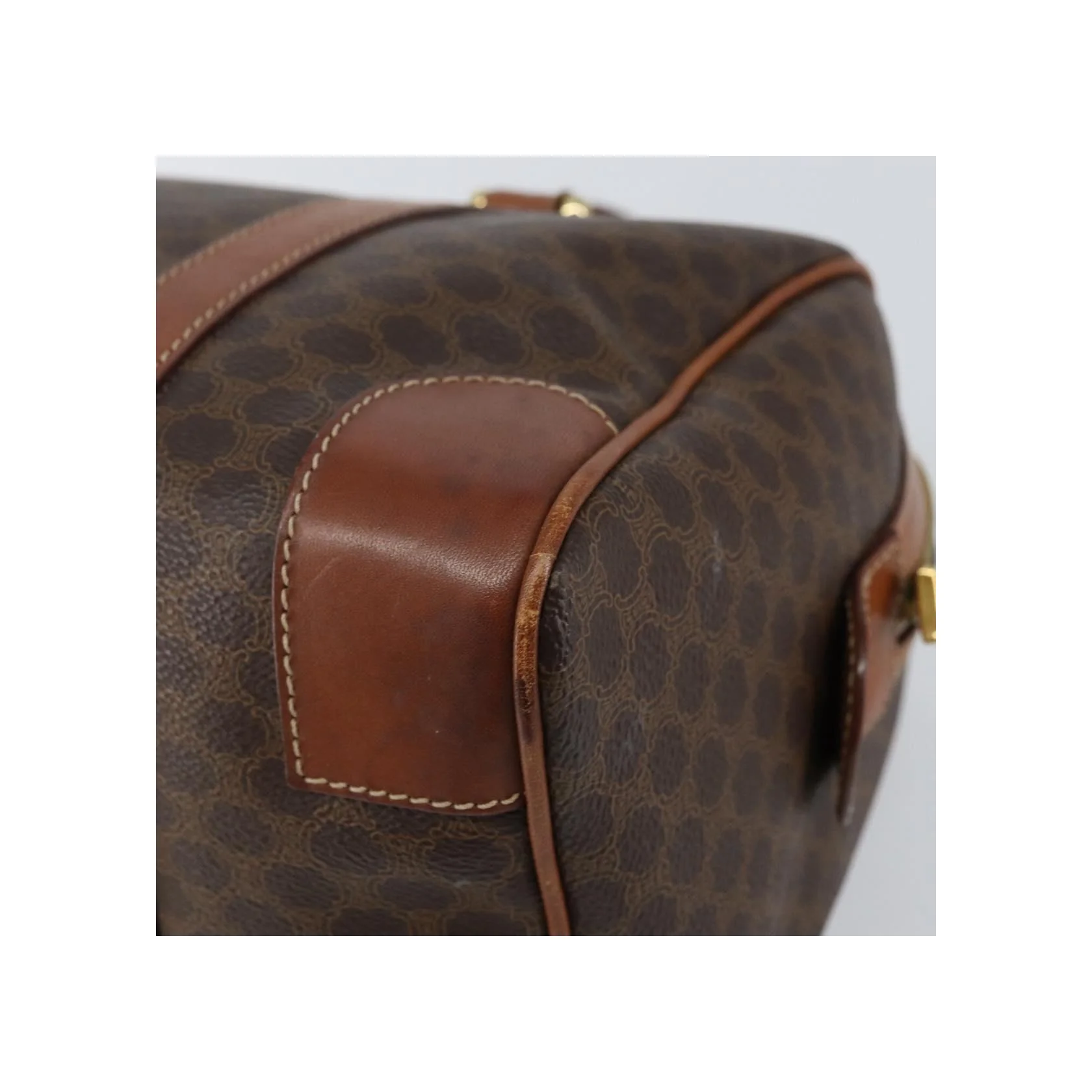 Sac Boston Celine Vintage Macadam - Brown - Image 10