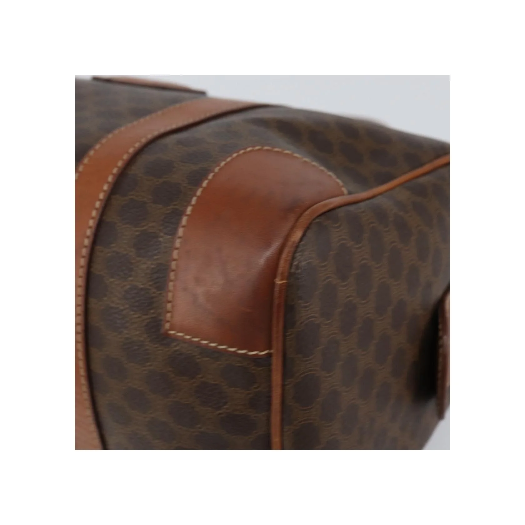 Sac Boston Celine Vintage Macadam - Brown - Image 11
