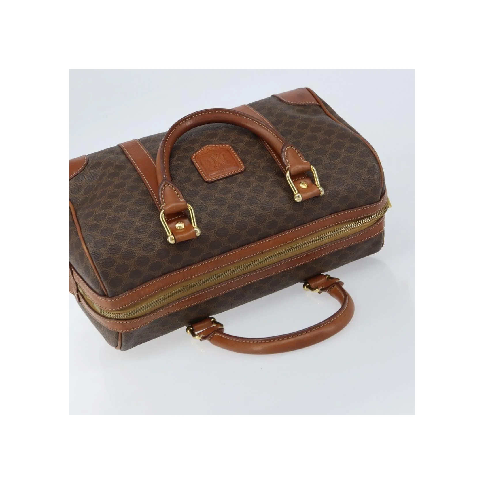 Sac Boston Celine Vintage Macadam - Brown - Image 16
