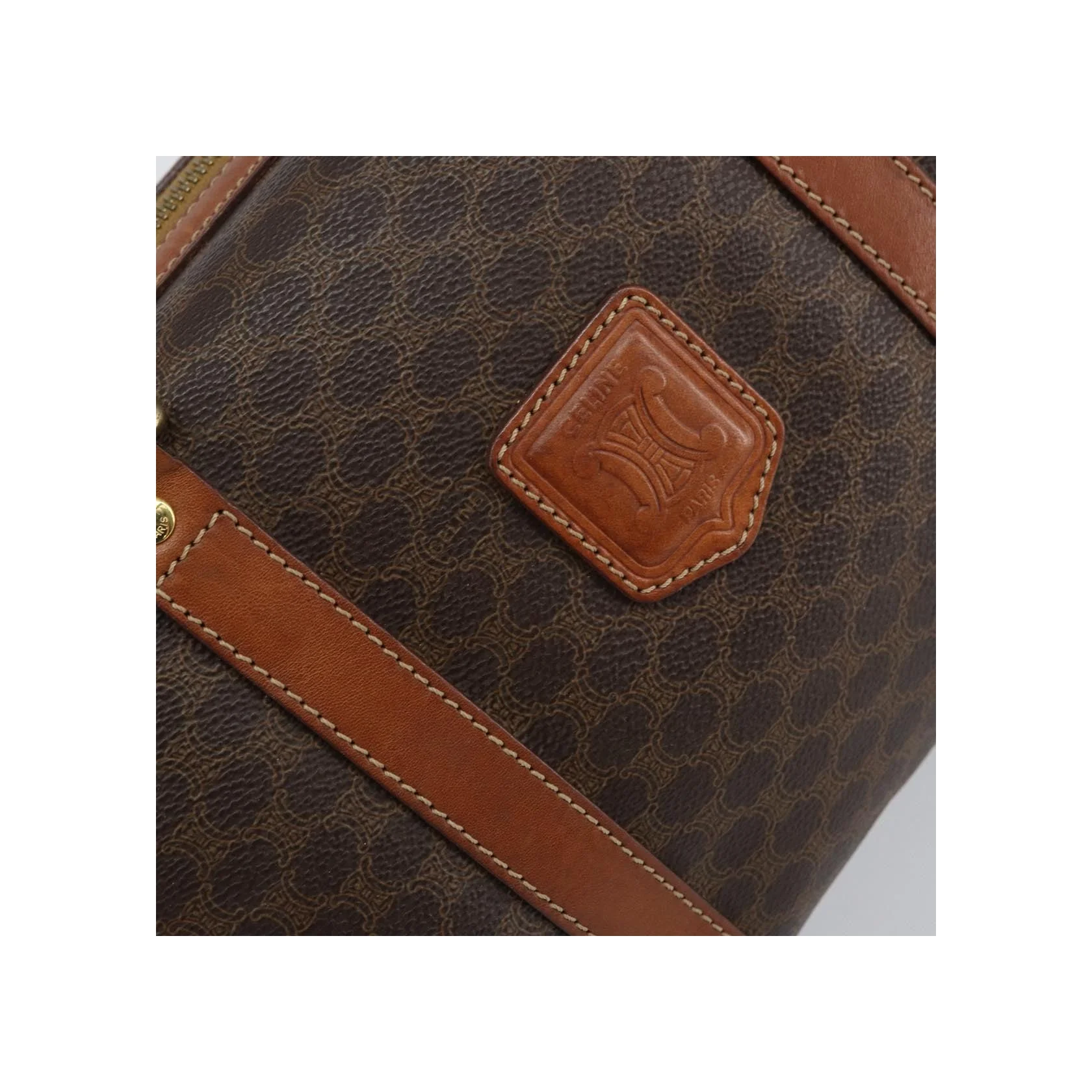 Sac Boston Celine Vintage Macadam - Brown - Image 19