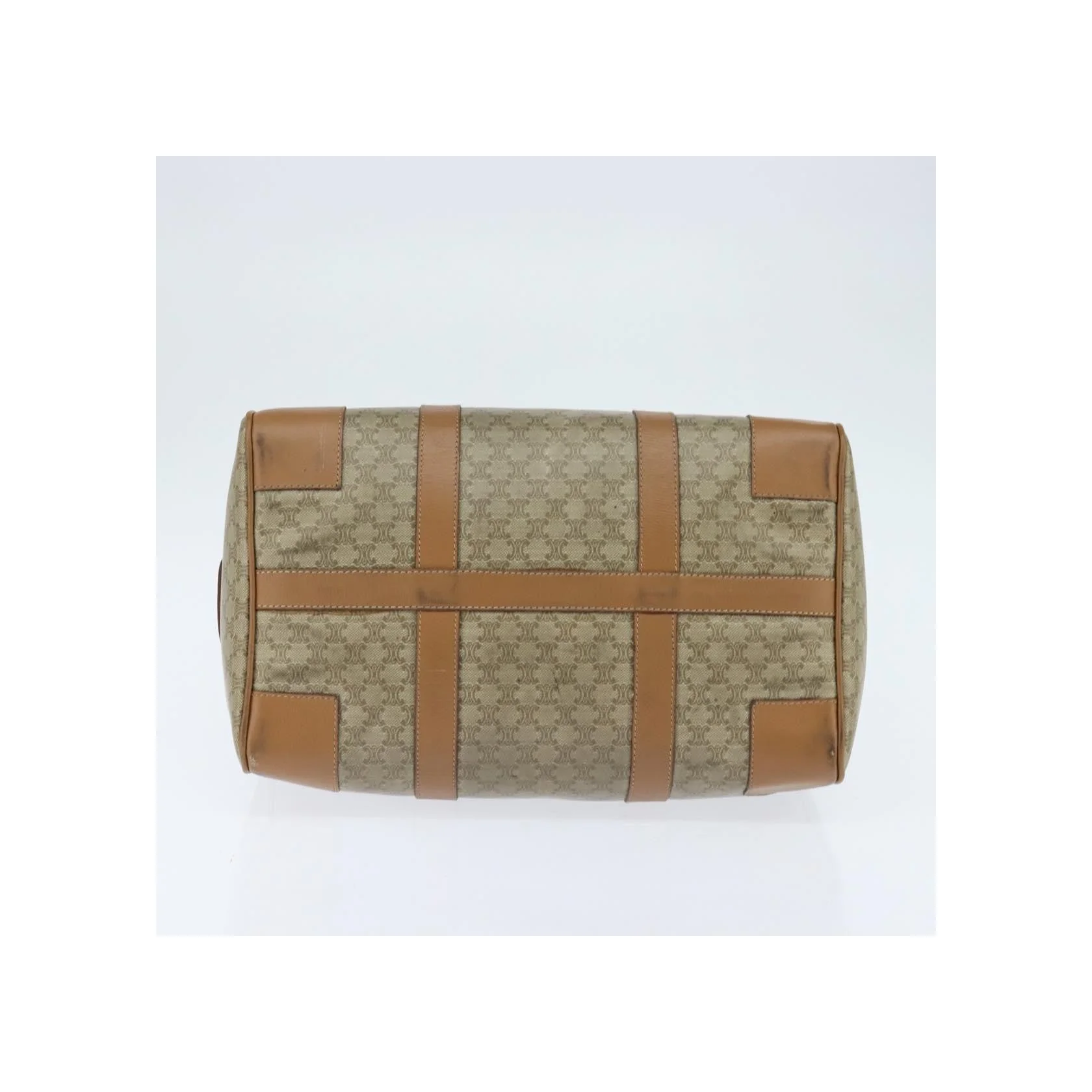Sac Boston Celine Vintage Macadam - Beige - Image 13