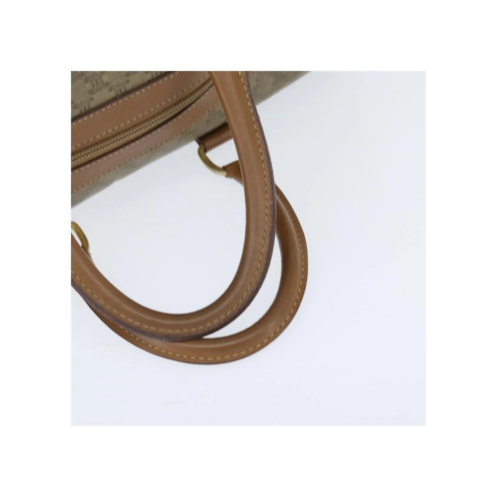 Sac Boston Celine Vintage Macadam - Beige - Image 7