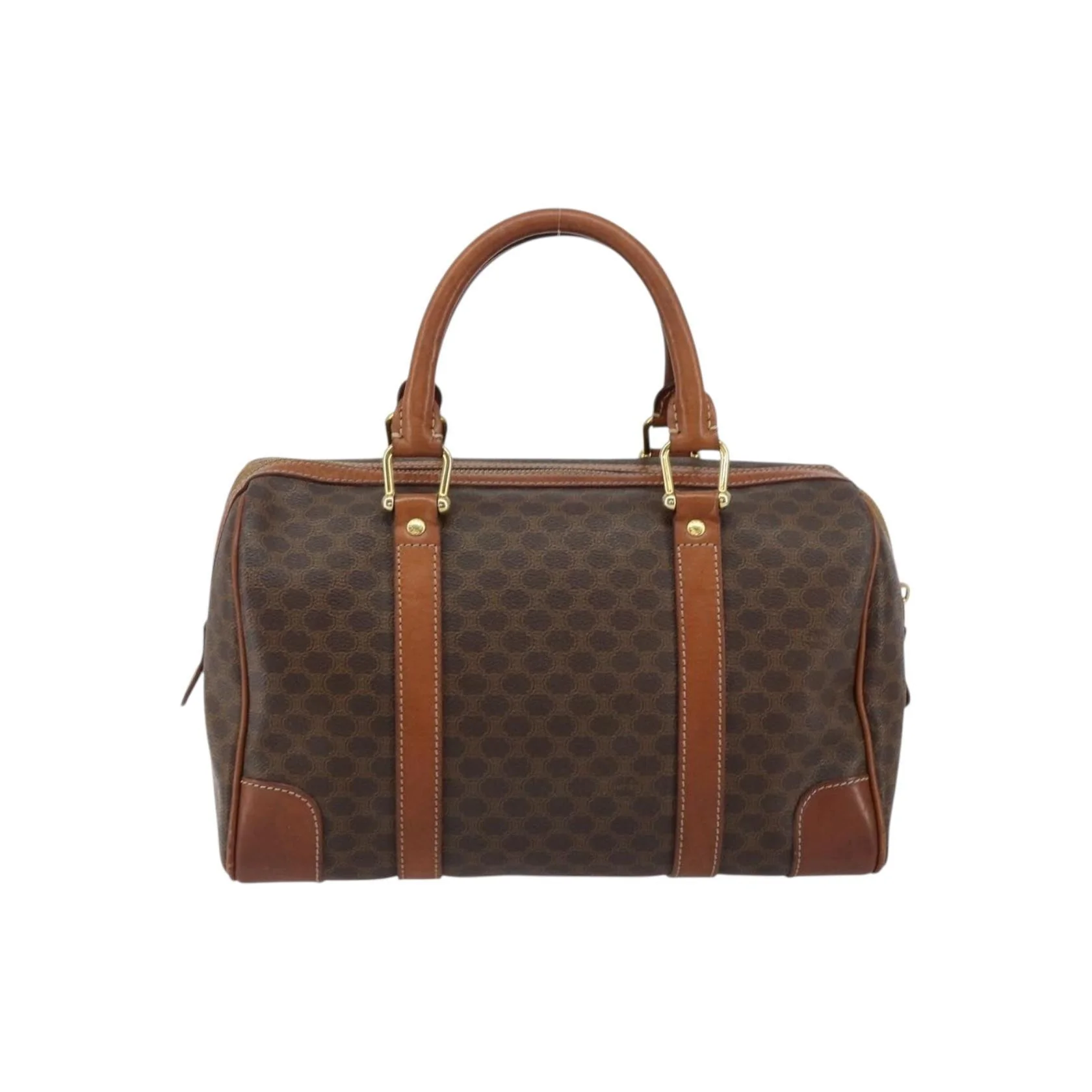 Sac Boston Celine Vintage Macadam - Brown - Image 2
