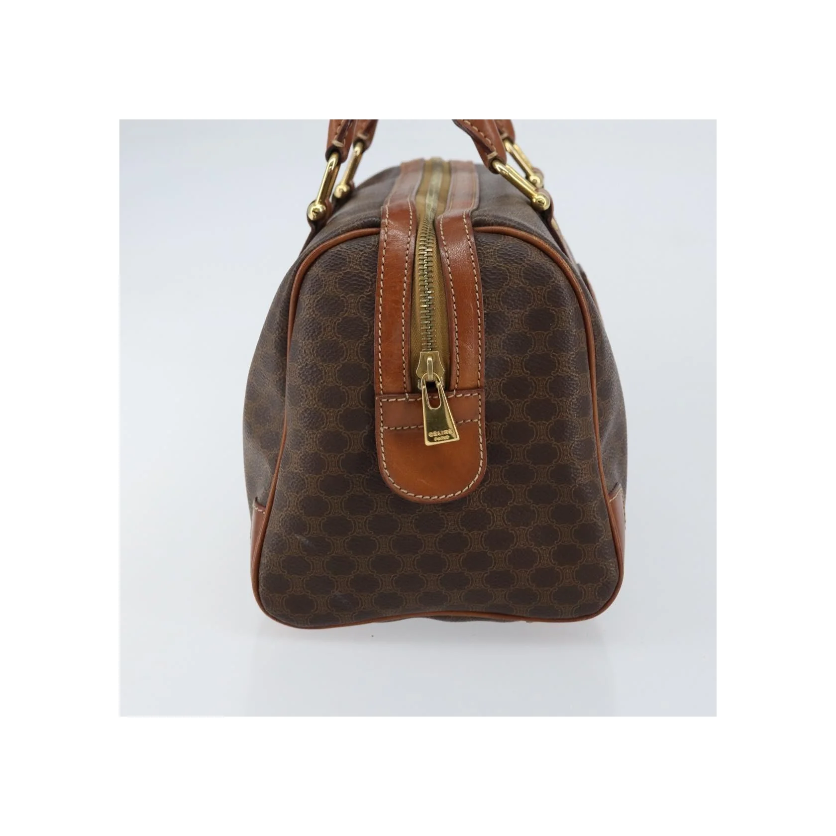 Sac Boston Celine Vintage Macadam - Brown - Image 3