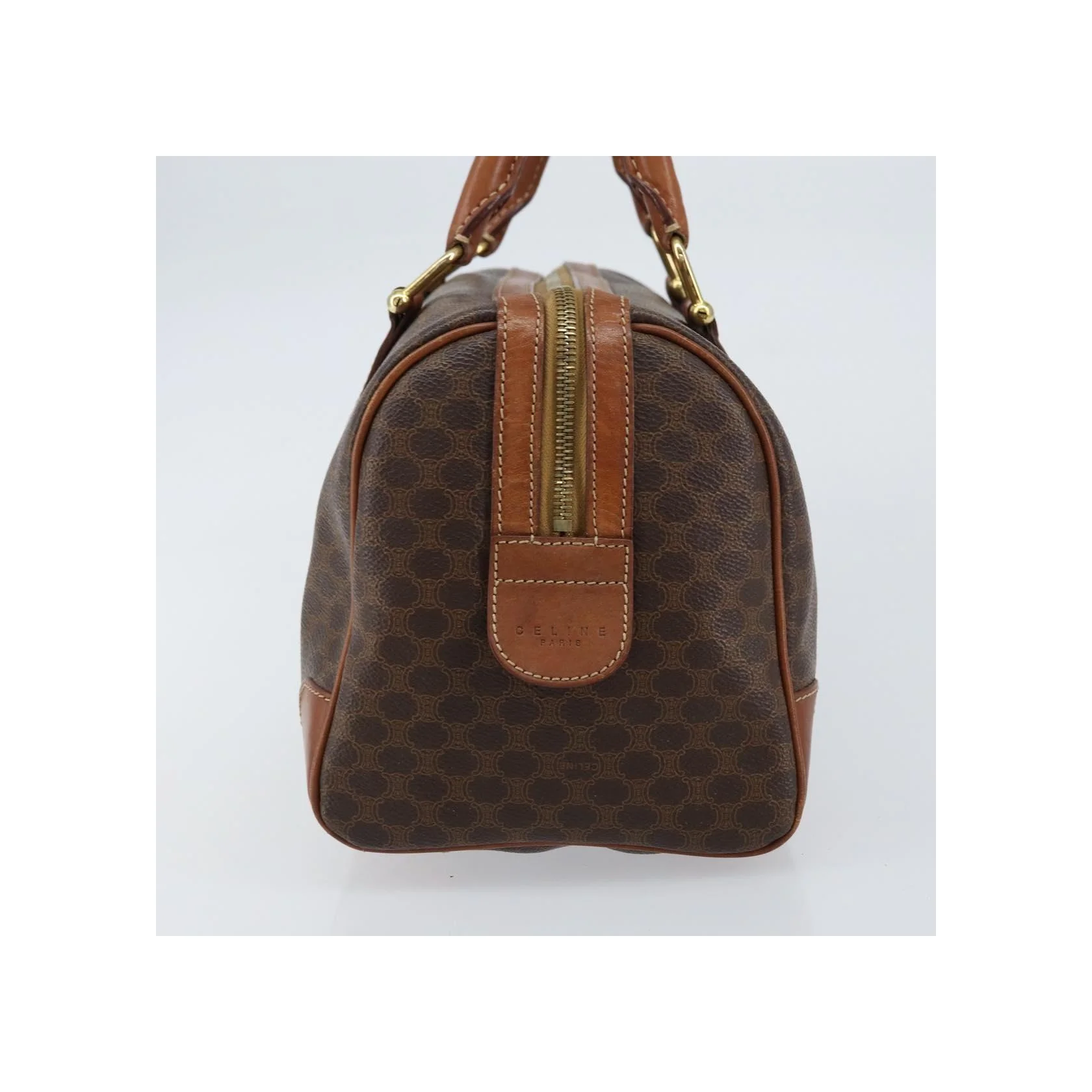 Sac Boston Celine Vintage Macadam - Brown - Image 4