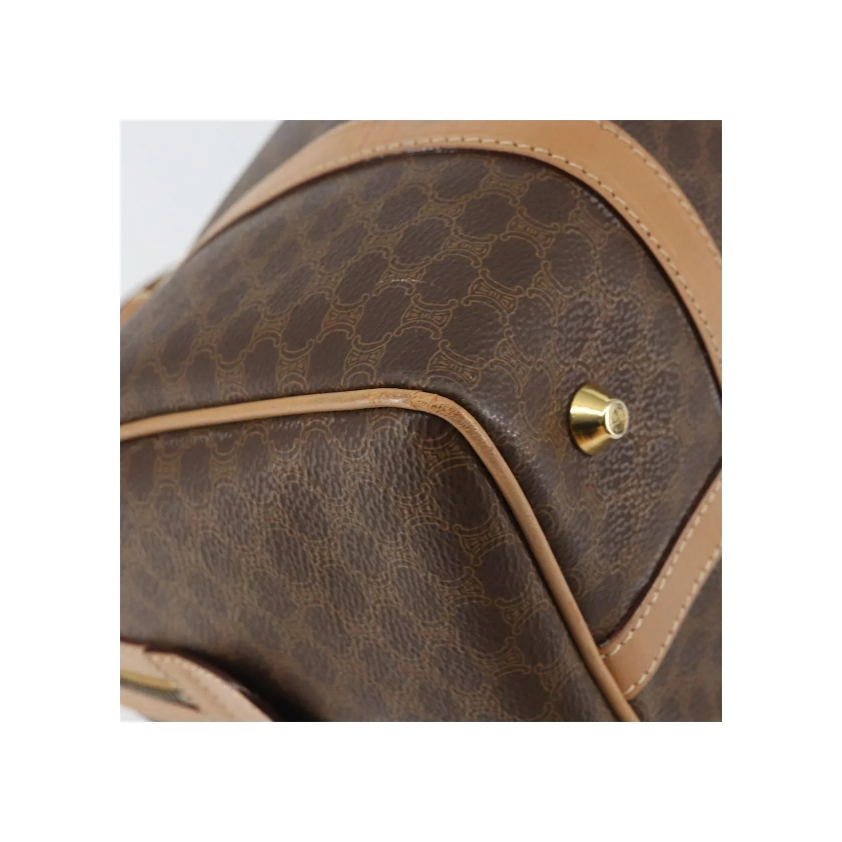 Sac Boston Celine Vintage Macadam - Brown - Image 10