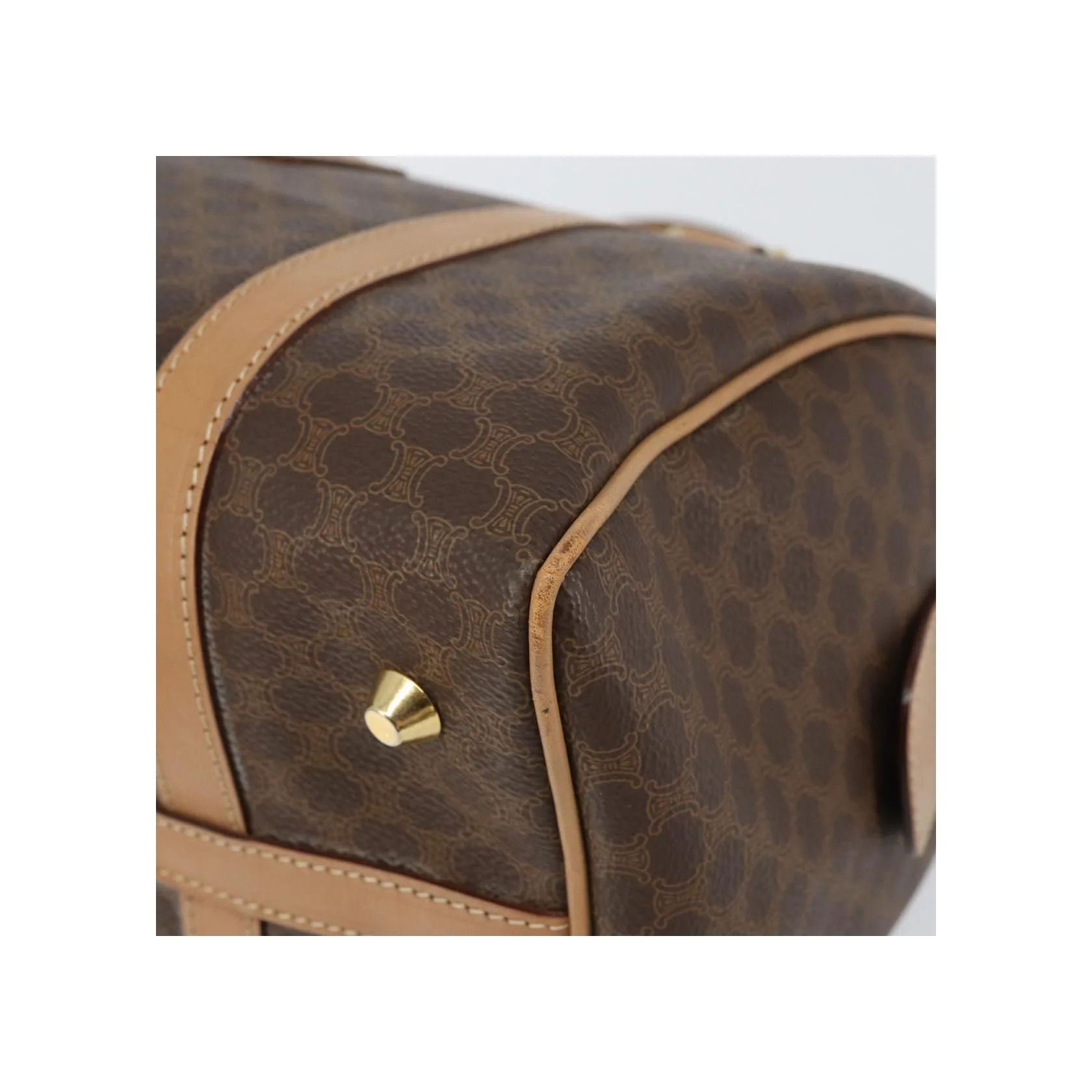 Sac Boston Celine Vintage Macadam - Brown - Image 11