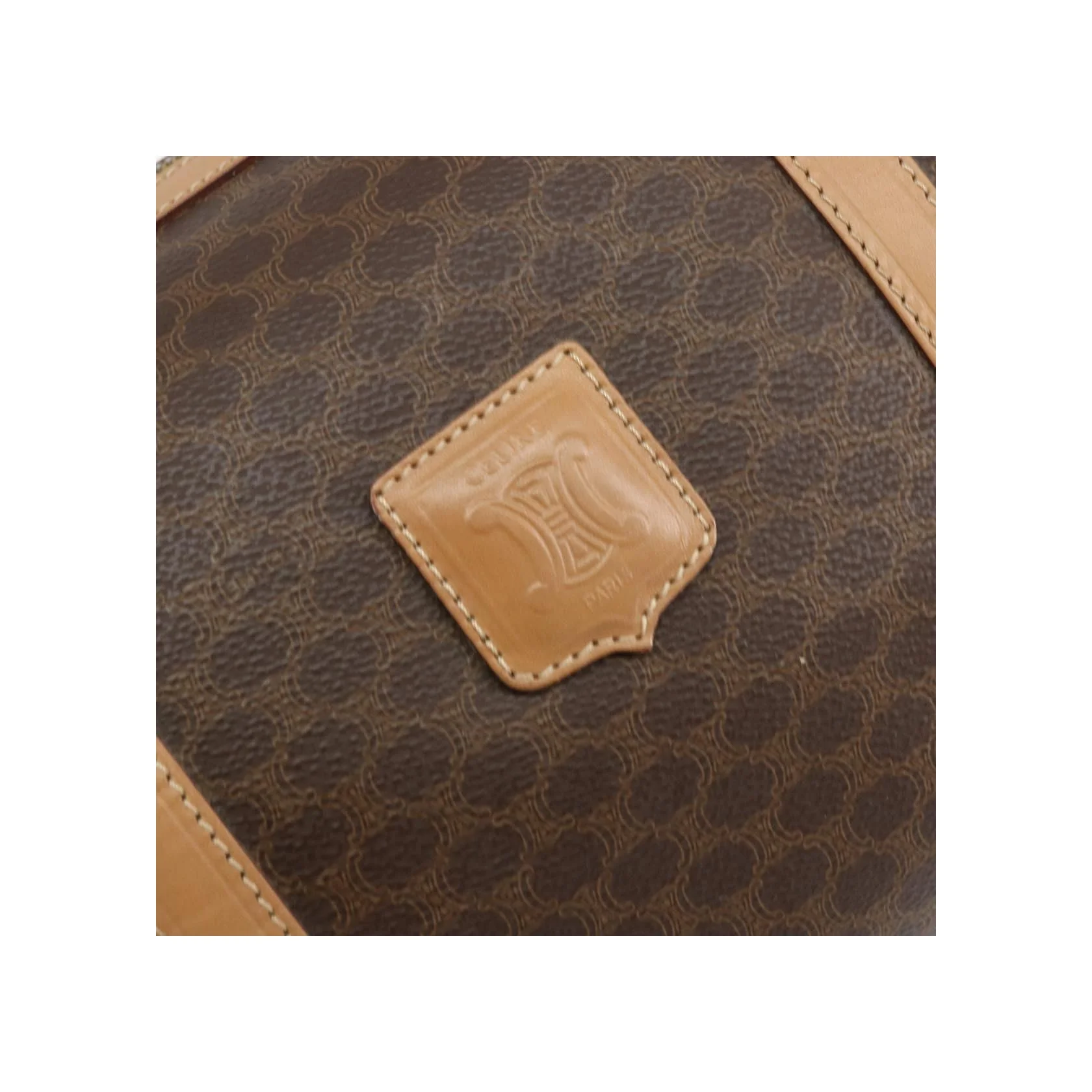 Sac Boston Celine Vintage Macadam - Brown - Image 12