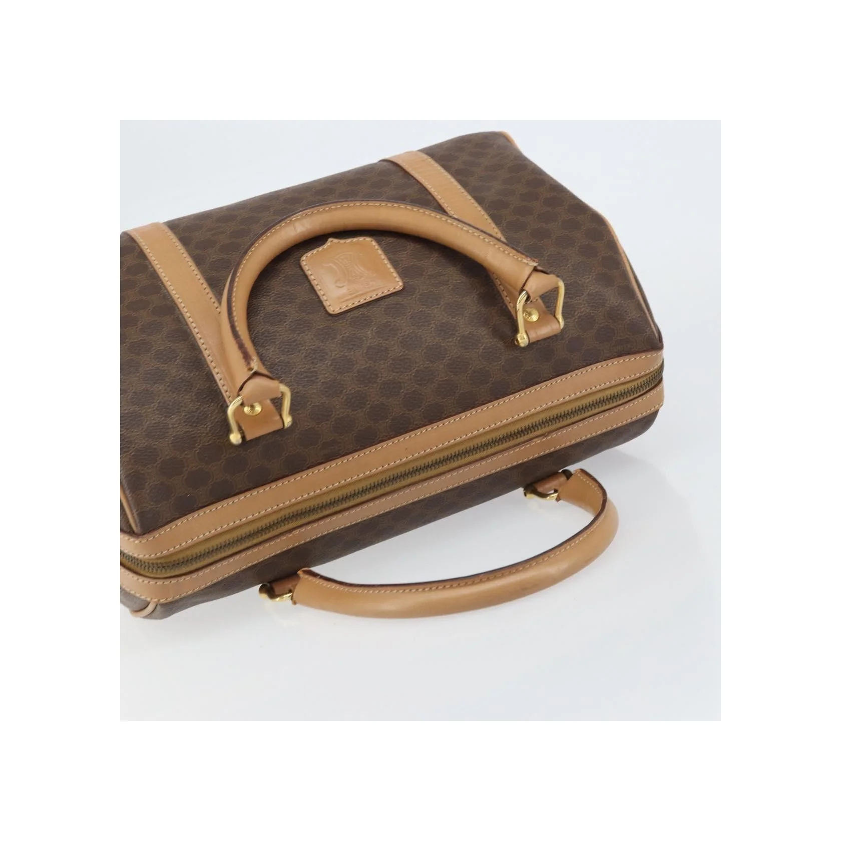 Sac Boston Celine Vintage Macadam - Brown - Image 15