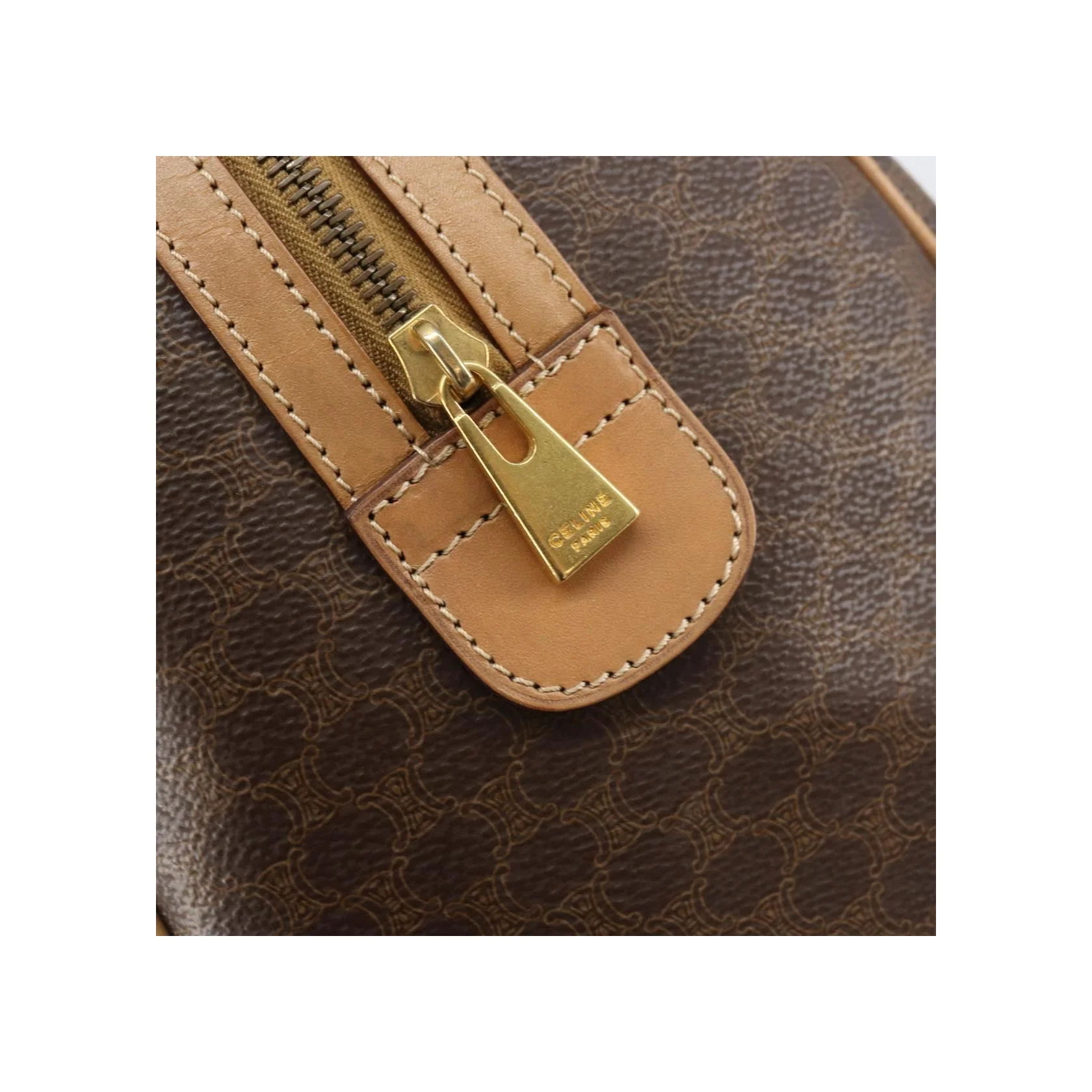 Sac Boston Celine Vintage Macadam - Brown - Image 19