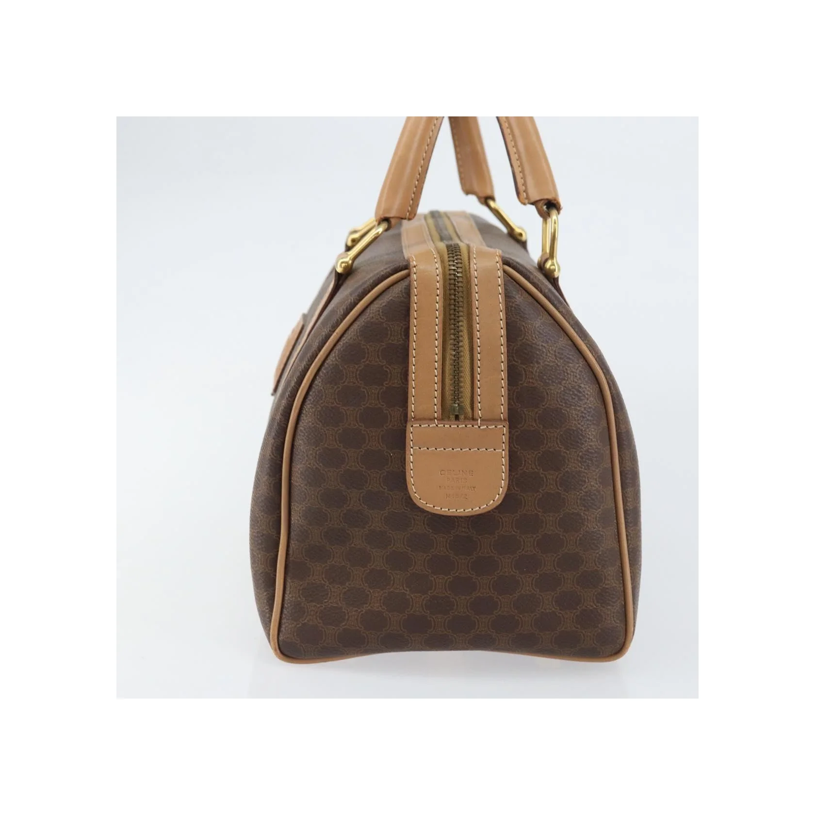 Sac Boston Celine Vintage Macadam - Brown - Image 4