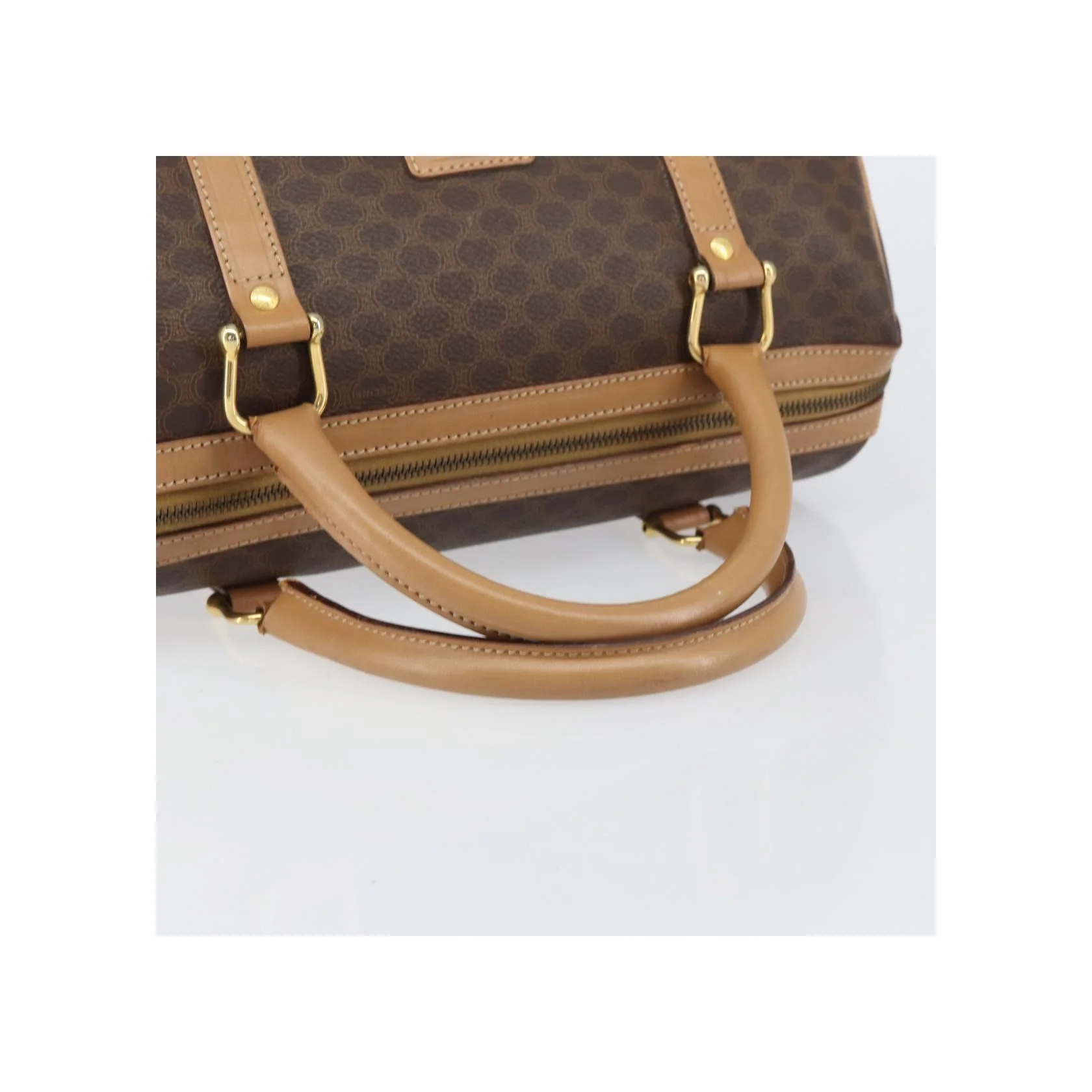 Sac Boston Celine Vintage Macadam - Brown - Image 7