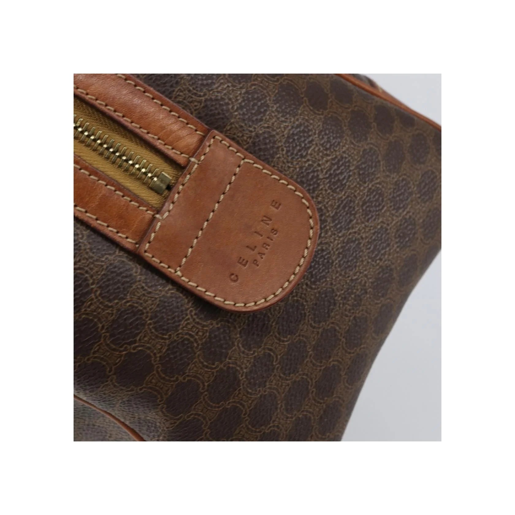 Sac Boston Celine Vintage Macadam - Brown - Image 6
